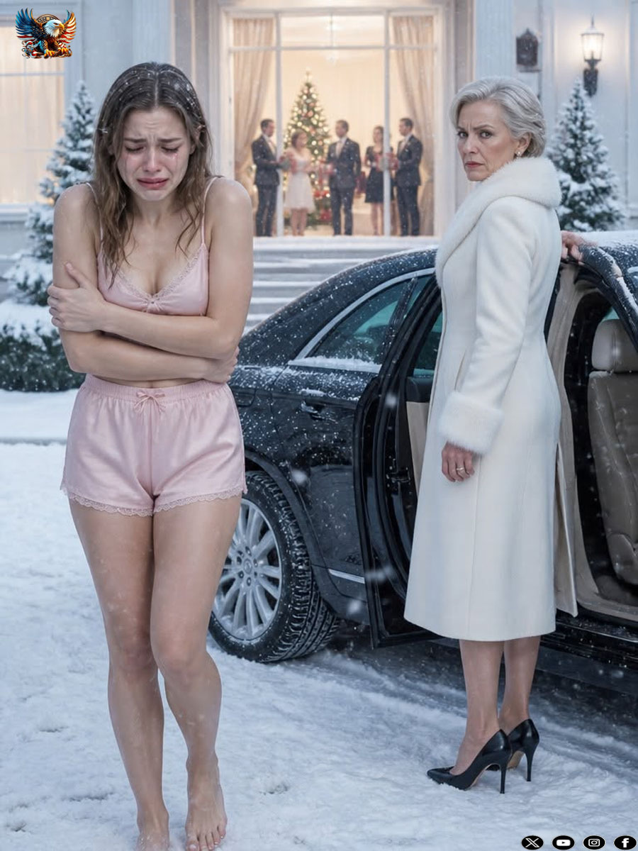 It was -10°C on Christmas Eve. My dad locked me out in the snow for “talking back to him at dinner.” I watched them open presents through the window. An hour later, a black limo pulled up. My billionaire grandmother stepped out. She saw me shivering, looked at the house and said one word: “Demolish.”