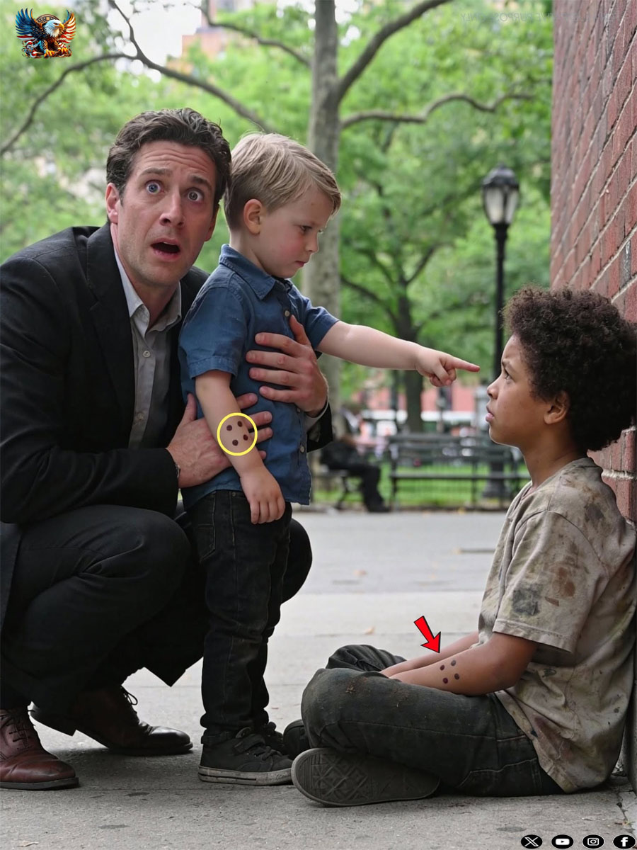 “Dad… He Has the Same Mark as Us.” A Billionaire Freezes When His 3-Year-Old Points at a Homeless Boy—What He Discovers Exposes a 10-Year Crime That Stole His Child