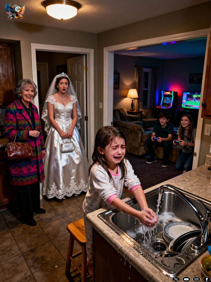 My mother insisted she could take care of my daughter for a few hours while I attended a family dinner. When I returned, she was scrubbing the bathroom and quietly crying. My aunt smiled and said she was being punished for “acting spoiled.”