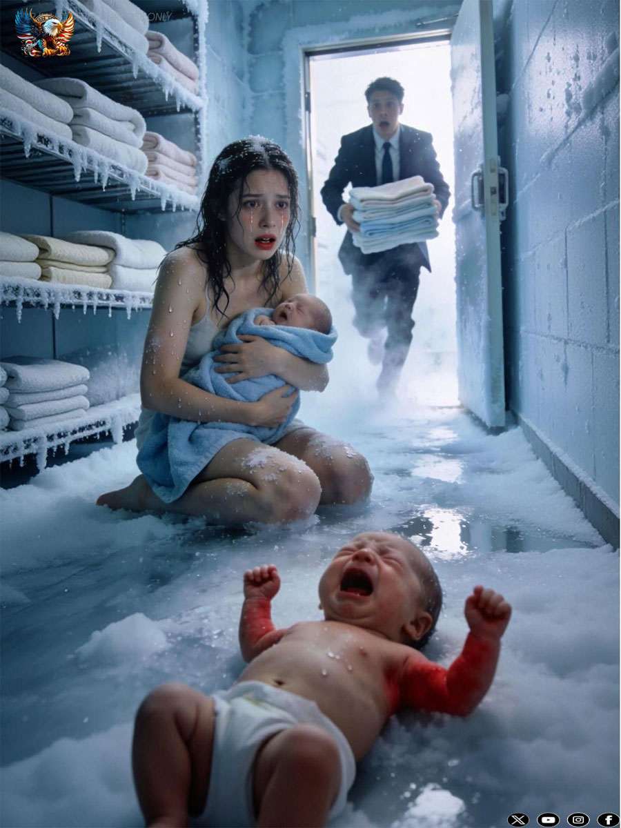 A husband locked his pregnant wife inside a deep freezer… she went into labor with twins, and the only person who saved her was her sworn enemy.