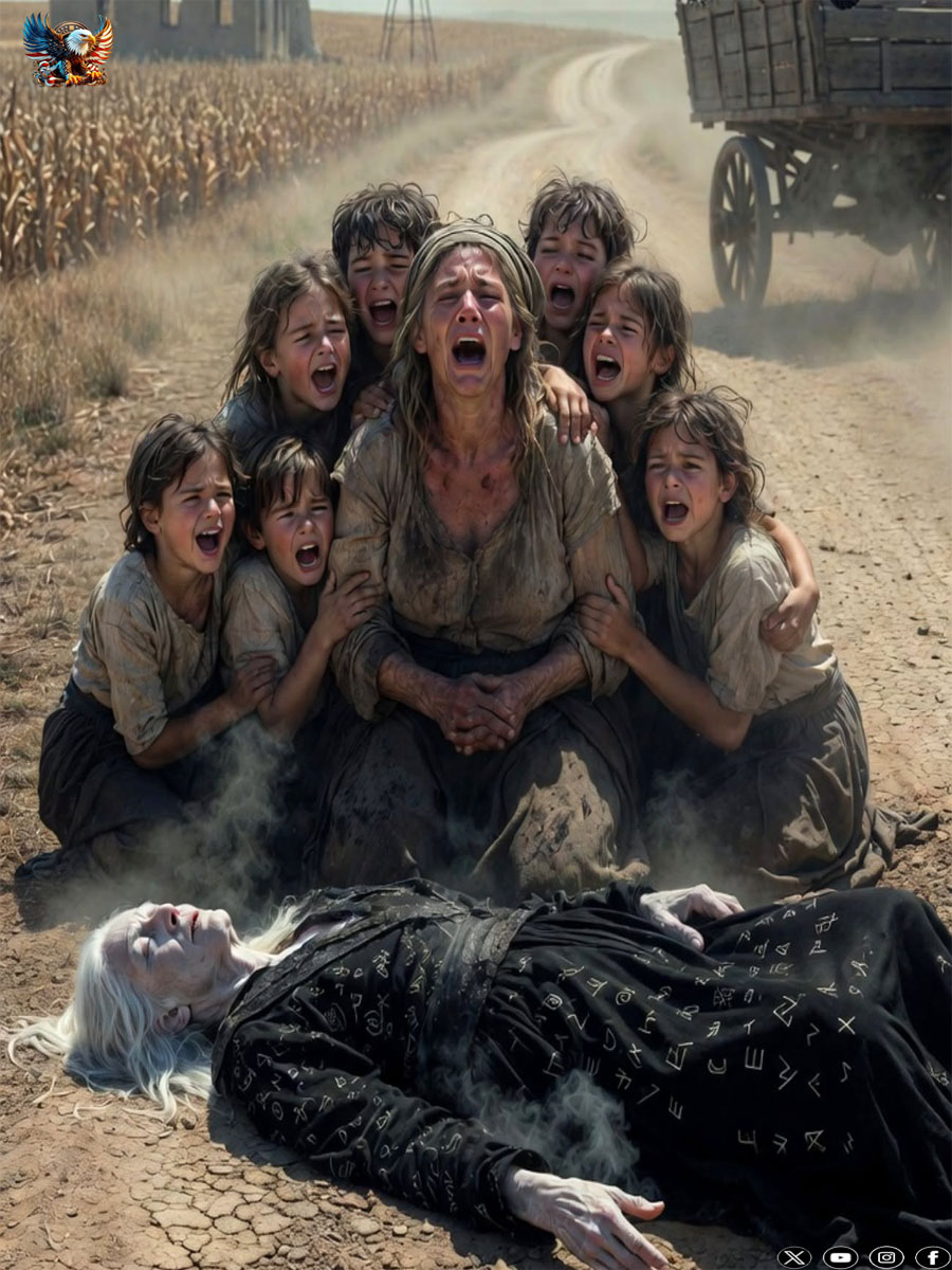 Widow with 7 Children Helps a Witch Wounded on the Road