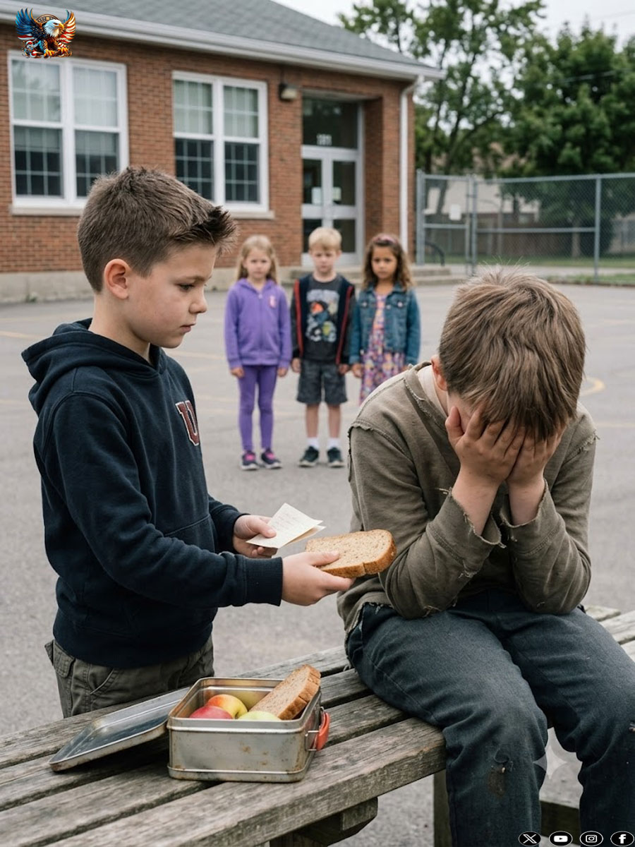 I used to steal my poor classmate’s lunch every day to make fun of him. But when I read the note his mother had hidden in his bag, my food turned to ash in my mouth.