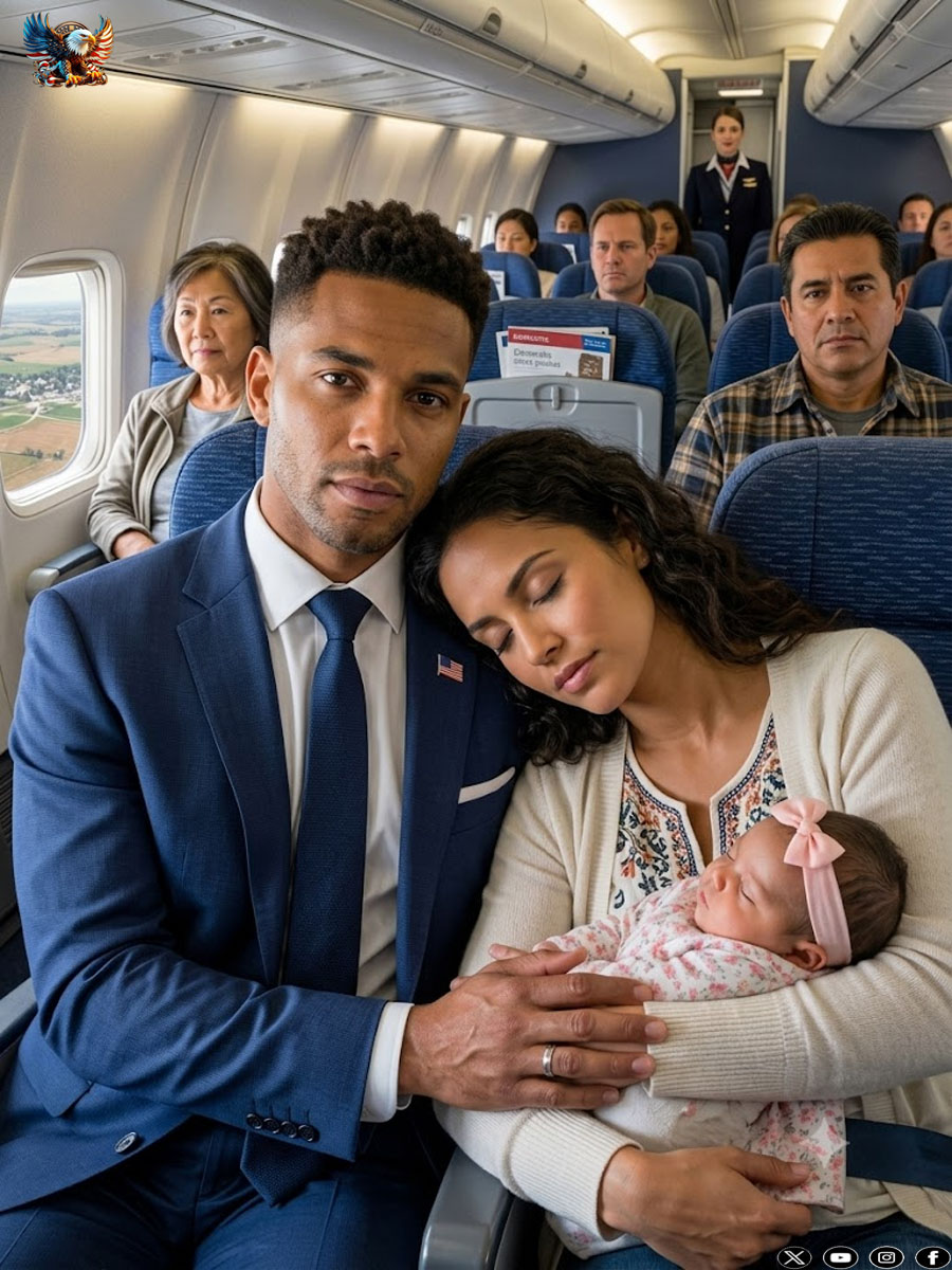 A Stranger Asked Me to Sleep on His Shoulder During Our Flight… When We Landed, I Learned He Was One of America’s Most Powerful Billionaires—and My Ex Was Waiting to Take My Daughter