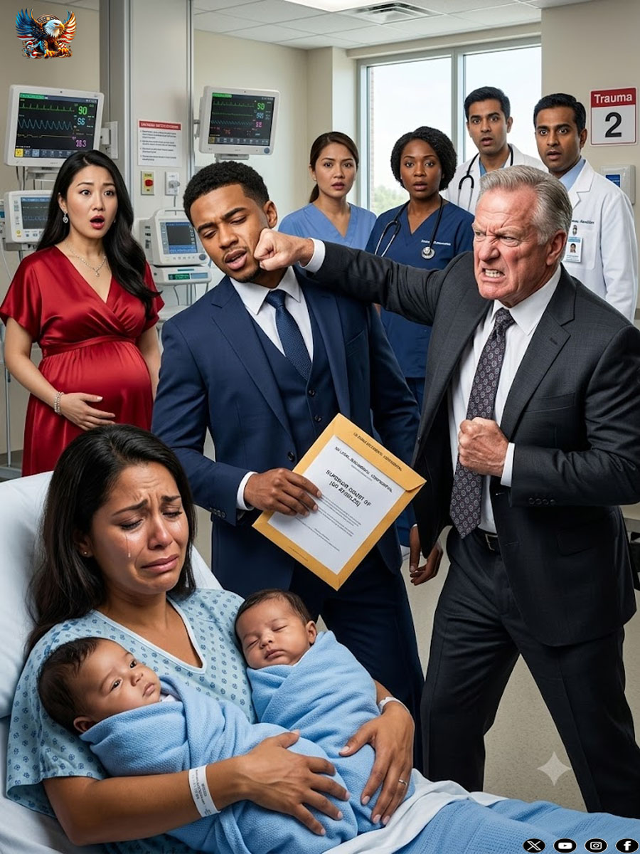 Sitting by my premature twins’ incubators, my husband dropped a folder of divorce papers onto my lap. His pregnant mistress stood behind him, smirking while wearing my custom maternity coat. “I emptied the joint accounts,” he whispered coldly.