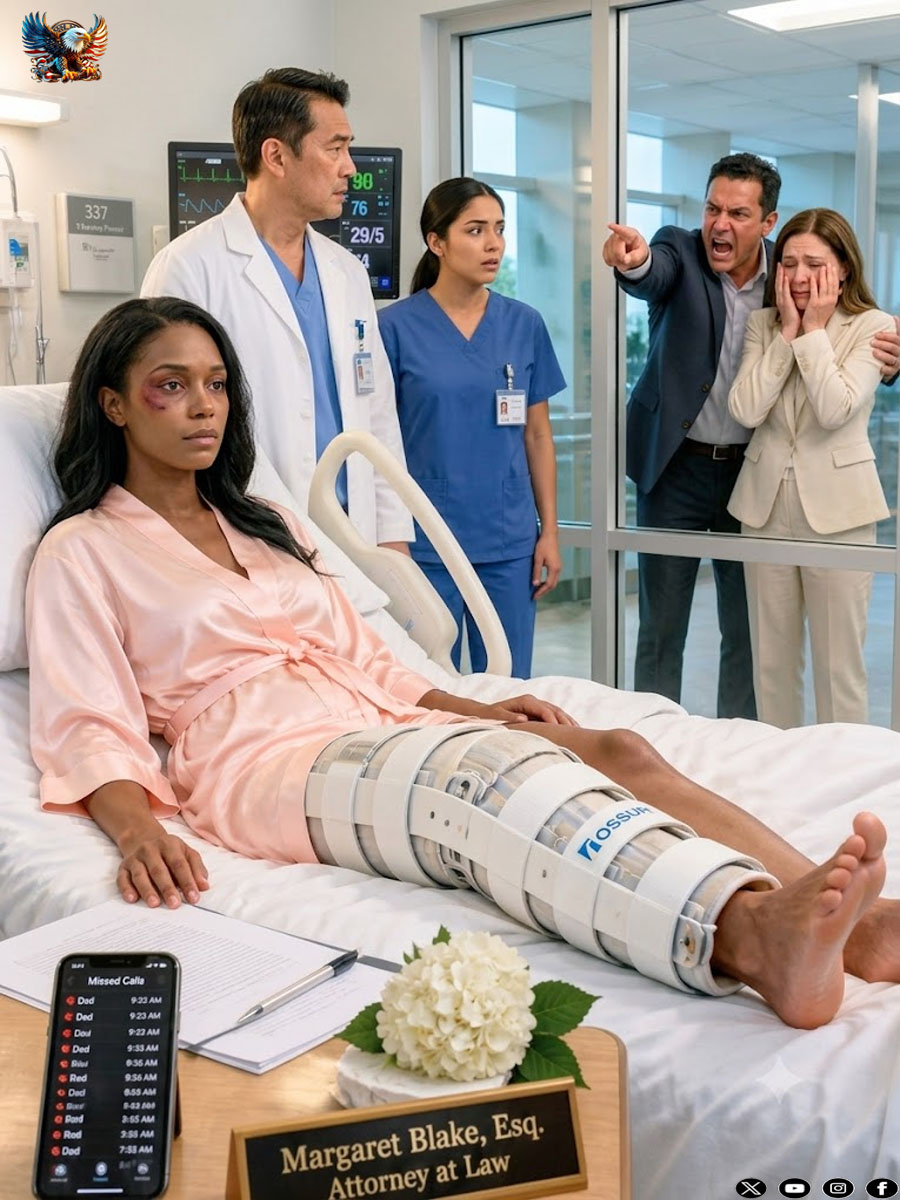 While they were stitching up my leg at the hospital, my husband didn’t ask if I was still alive; he just said, “It’s a fracture, not an excuse.” But when the police arrived and saw the medical report, I pulled out my phone, froze the $100,000 account, and he understood that I wasn’t the helpless wife he thought I was.