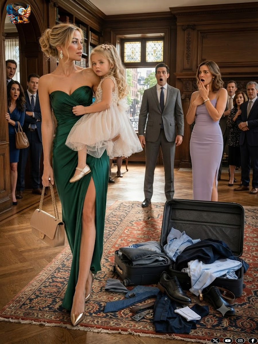 “Congratulations… he’s yours now.” I calmly rolled my husband’s suitcases over to his young intern in front of the entire office but the envelope she pressed into my hand moments later shattered everything I thought was true.