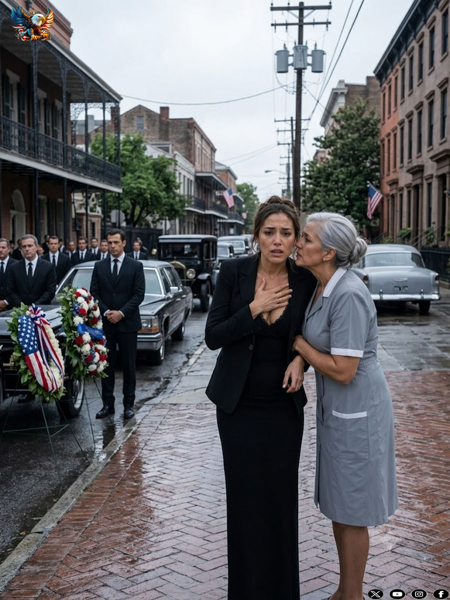 They buried their father in front of 200 guests… but the old key revealed that the widow had celebrated too soon.