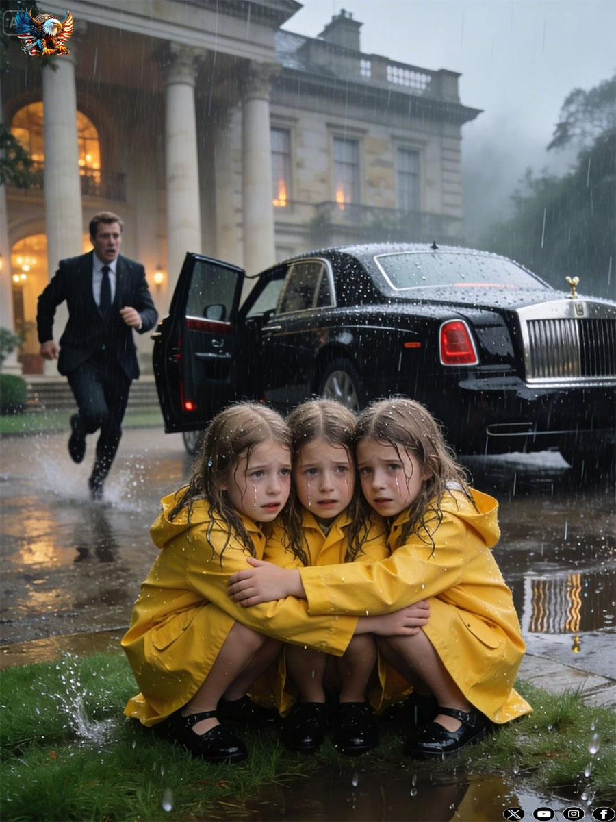 He Came Home Unannounced and Found His Triplets Abandoned by His New Wife in the rain…