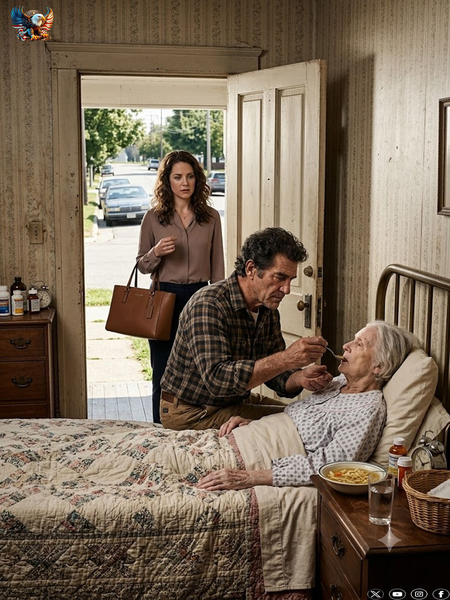 The businesswoman returned to visit her ailing mother and found her ex-husband caring for her; upon opening a box, she discovered who had stolen 18 million from her over four years while he remained silent.