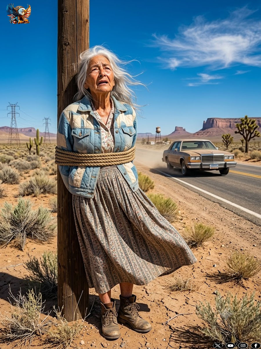 Her two sons left her tied up in the desert to sell their house, but a mechanic discovered the secret that ruined them forever.