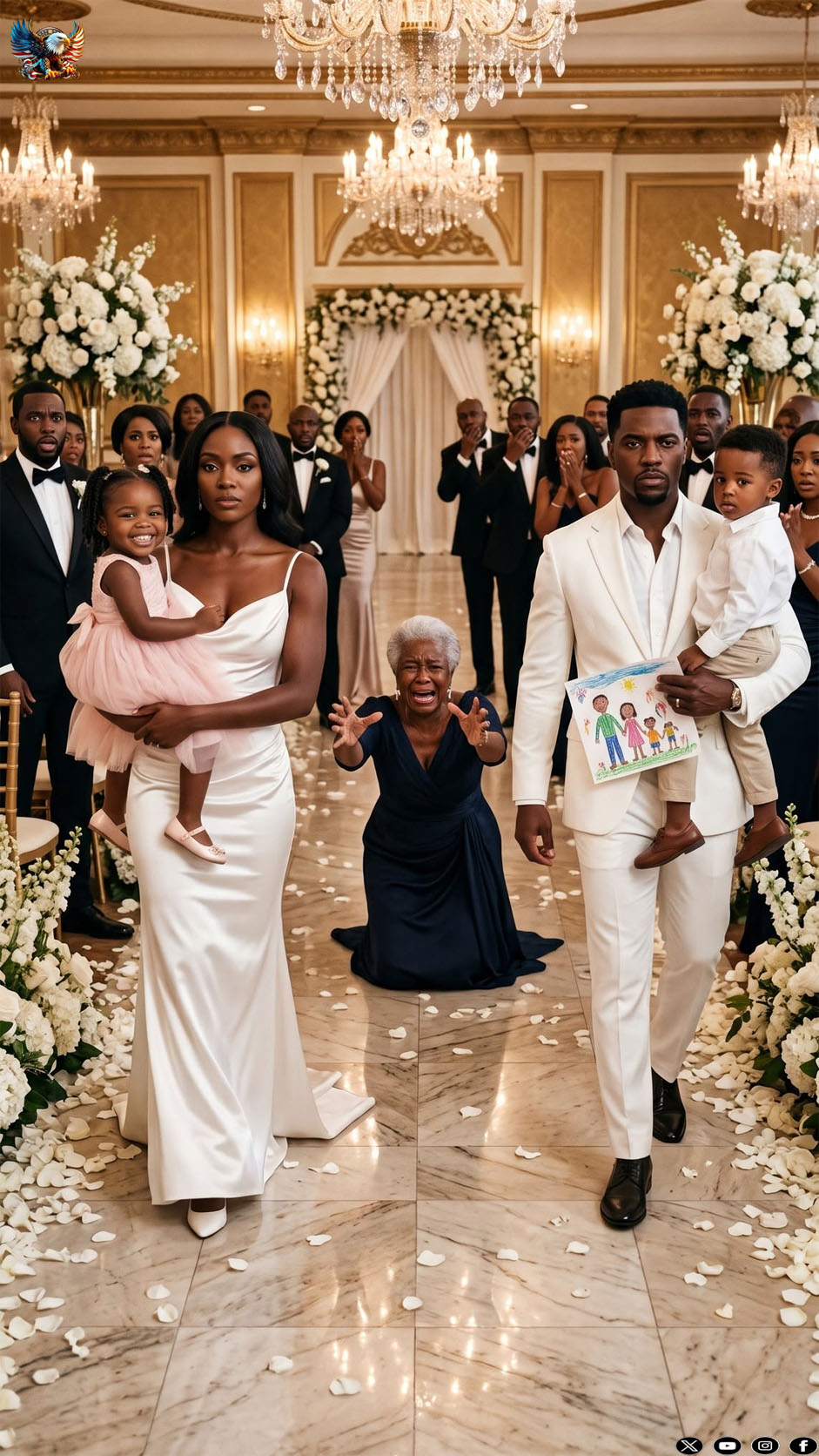 I paid $50,000 for my mother’s 70th birthday gala at the St. Regis, and she banished my 8-year-old son and 10-year-old daughter to a wobbly table next to a trash can for my sister’s arrogant friends. “Make room for the important guests,” she sneered, ignore my crying kids. My son hid the birthday card he made for her. I didn’t scream or make a scene. I walked straight to the event coordinator holding the final invoice, and smiled. No one realized the absolute massacre I was about to order…