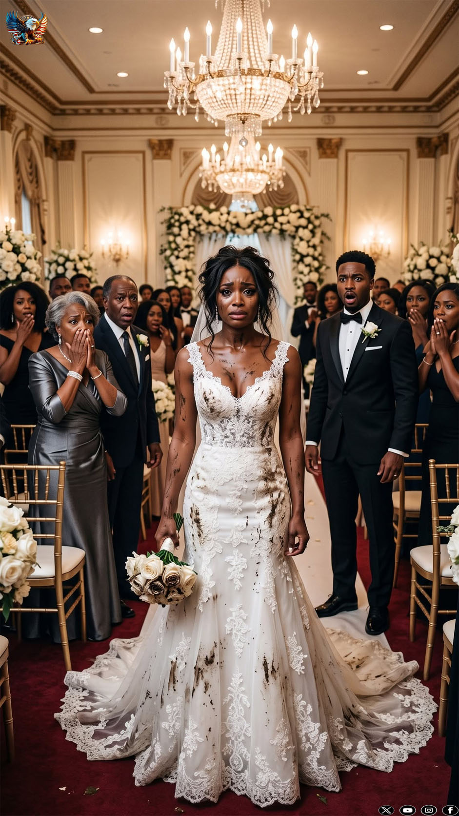 My mother-in-law poured something filthy over my wedding dress and left a note: “Know your place.” In front of 200 guests, I put it on anyway, took my father’s arm, and walked down the aisle without shedding a tear. When my groom coldly squeezed my waist and ordered me to smile and sign his fraudulent liability papers, he had no idea I was about to cancel his offshore wire transfer and send his felonies to every phone in the room.