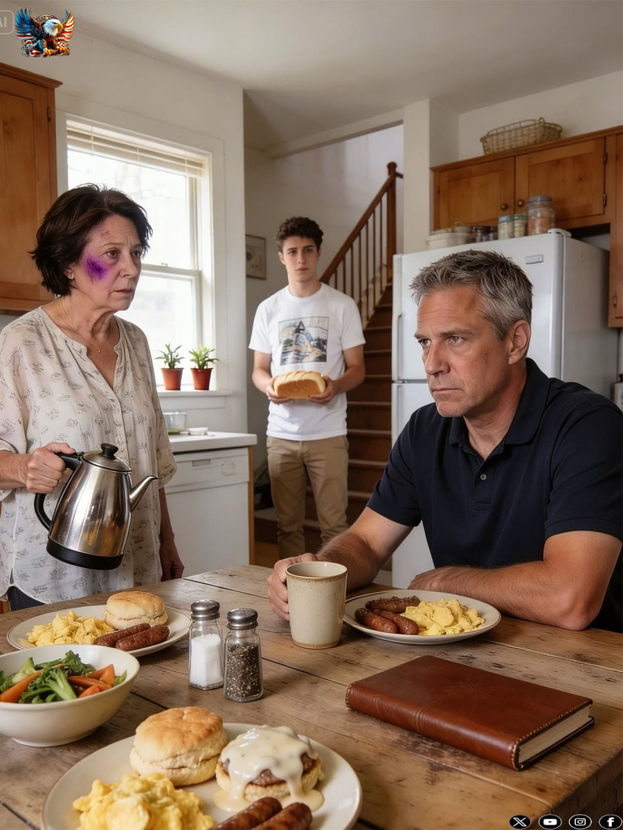 Her 23-year-old son ᴘ:ᴜɴᴄʜ:ᴇᴅ her in the face. The next day, she prepared a full dinner for him—carefully planned, beautifully arranged—but he had no idea who would be waiting at the table.