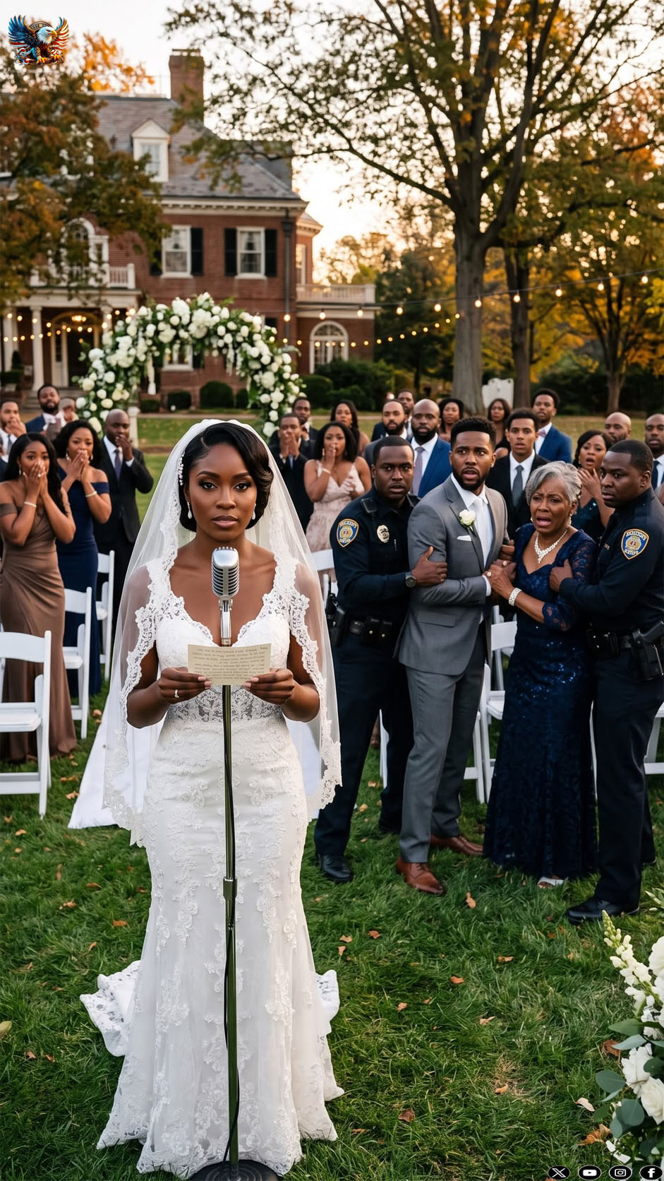 On my wedding day, I found my parents left standing in the corner—their seats taken by my in-laws. “They look too filthy for the main table—don’t embarrass us,” his mother sneered. My fiancé even told me to be understanding. So I picked up the mic… and made an announcement that ruined them instantly.