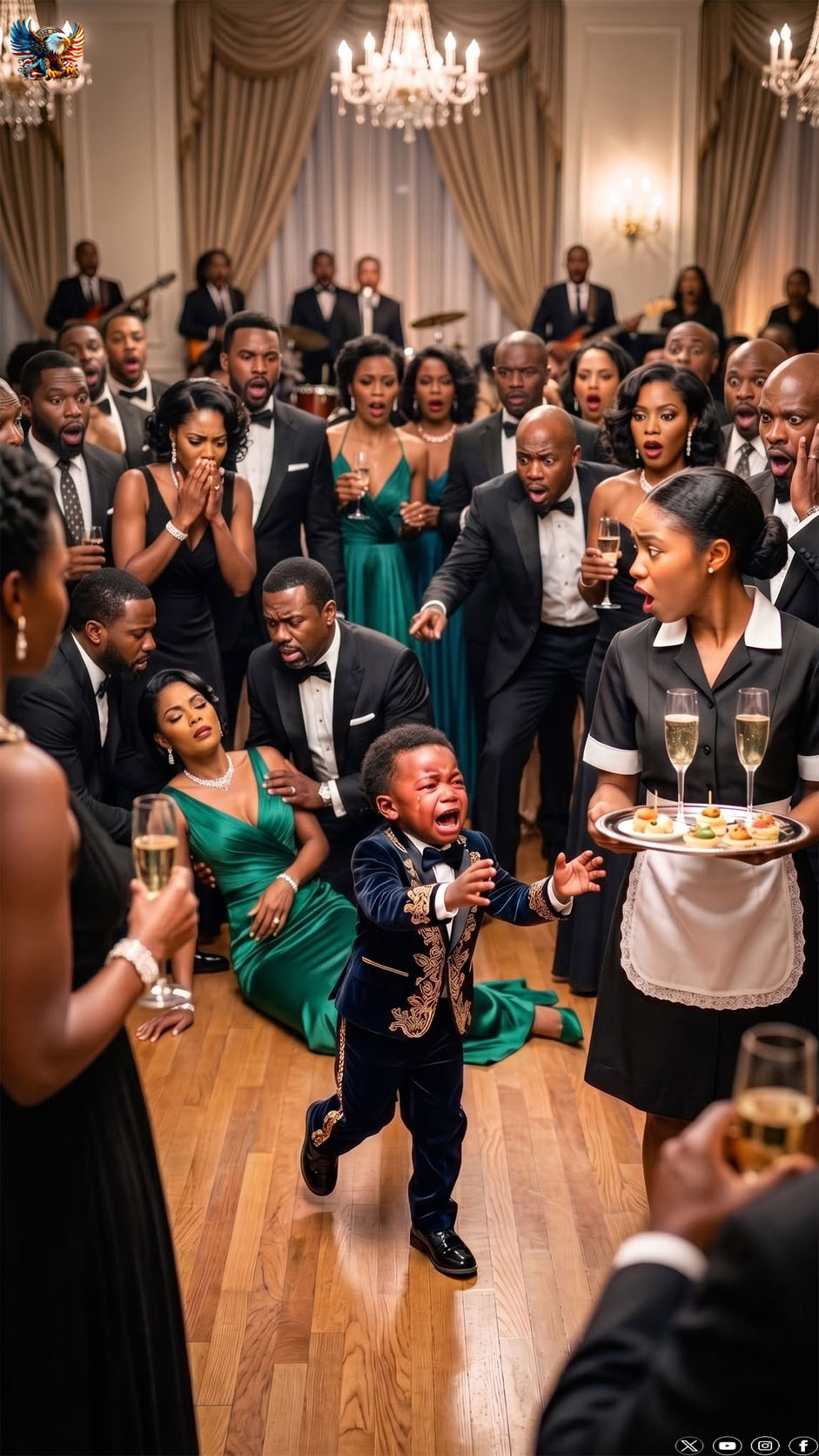 My billionaire boss’s son hadn’t spoken in a year. At a gala, he ran to me, the maid, sobbing: “Mama… don’t leave me again!” The room froze. His father cornered me in his study and whispered: “Tell me the truth… who are you really?” I looked at him and realized my 2-year secret was over…