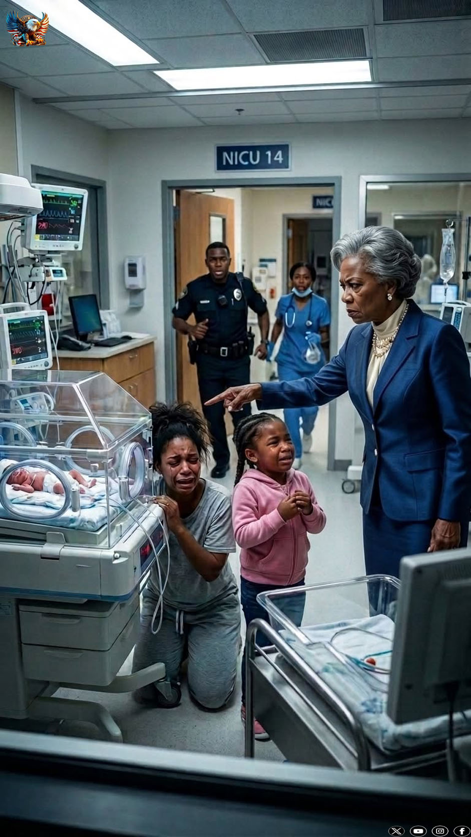 My baby was in the NICU when Mom texted: “Bring cake for your sister’s party. Don’t be useless.” I cried, “She’s dying!” Mom snapped, “Stop the drama.” I went to the party empty-handed. When Mom screamed at me, I played a recording. The voice on the tape made her drop to her knees in terror…