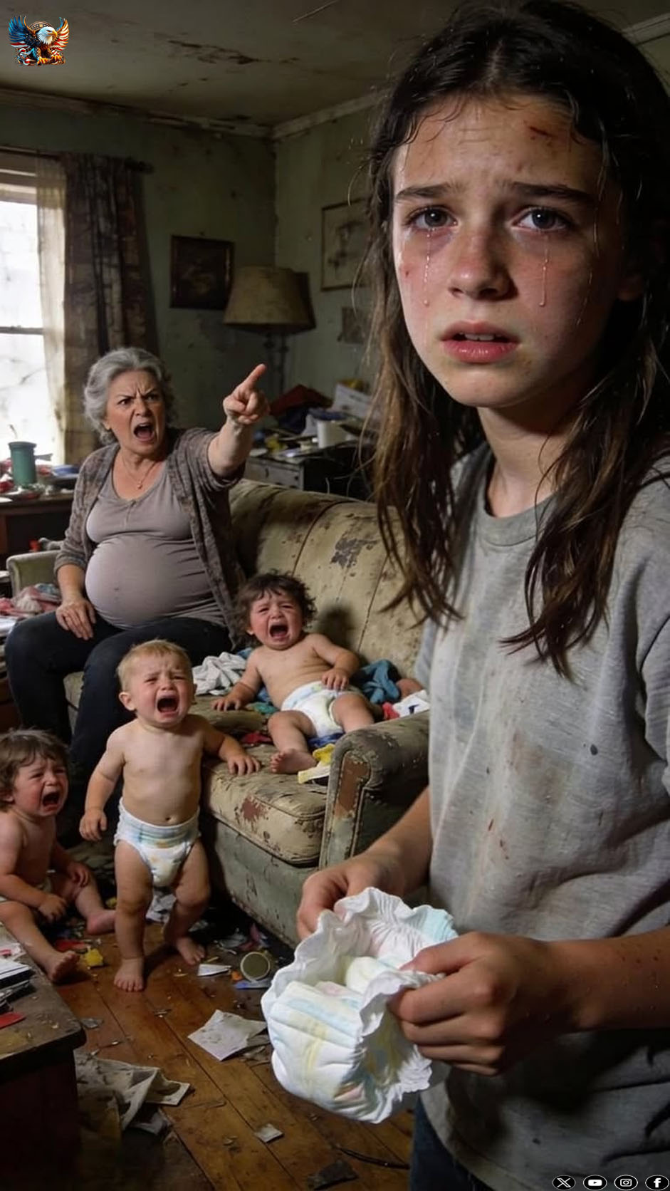 My mom was pregnant with her seventh child… and the moment I said I couldn’t keep raising her kids anymore, she reported me like I was a runaway and had the police come after me….