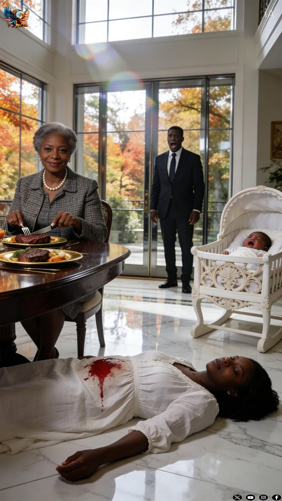 My wife was so exhausted she could barely stand, but my mother insisted on “helping” with the baby. I came home early and found my wife fainting on the sofa while my mother sat nearby, ignoring the baby’s frantic cries and eating a meal my wife had been forced to cook. My mother looked at her unconscious body and muttered, “Drama queen.” I realized then that the woman who raised me was a monster. I carried my wife to the car, took the baby, and moved us into a hotel that same hour. My mother thought she was the head of the house—until she realized…