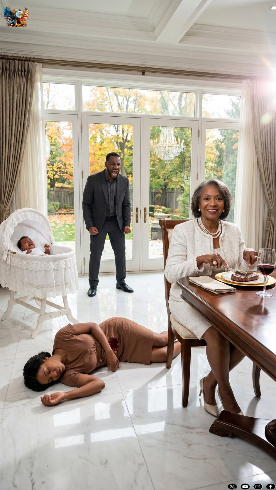 My wife was so exhausted she could barely stand, but my mother insisted on “helping” with the baby. I came home early and found my wife fainting on the sofa while my mother sat nearby, ignoring the baby’s frantic cries and eating a meal my wife had been forced to cook. My mother looked at her unconscious body and muttered, “Drama queen.” I realized then that the woman who raised me was a monster. I carried my wife to the car, took the baby, and moved us into a hotel that same hour. My mother thought she was the head of the house—until she realized…