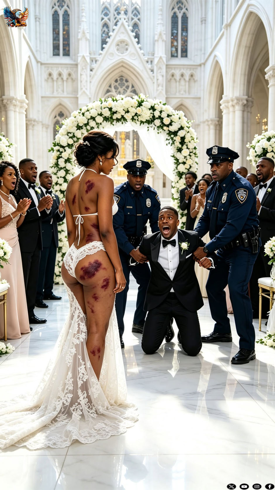 He thought marrying me meant owning me, and that our wedding day was only the final step to make his control official. But he was wrong. Standing before every guest, I smiled through the pain and whispered, “You wanted a wife. Now meet your witness.” Then I stripped off my wedding dress, revealing the bruises he left behind—and the hidden evidence that would destroy him.