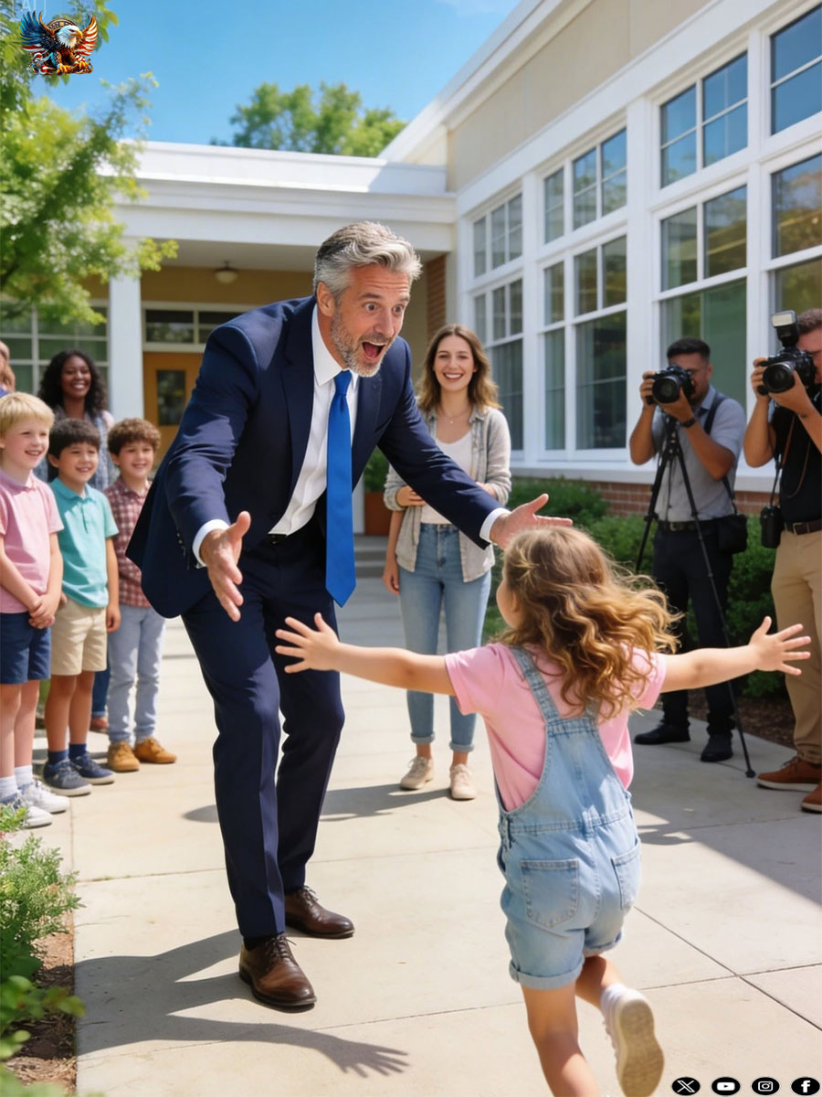 A billionaire showed up at an orphanage for a publicity stunt… until a little girl ran straight toward him screaming, “Daddy!”—and the entire courtyard fell silent.