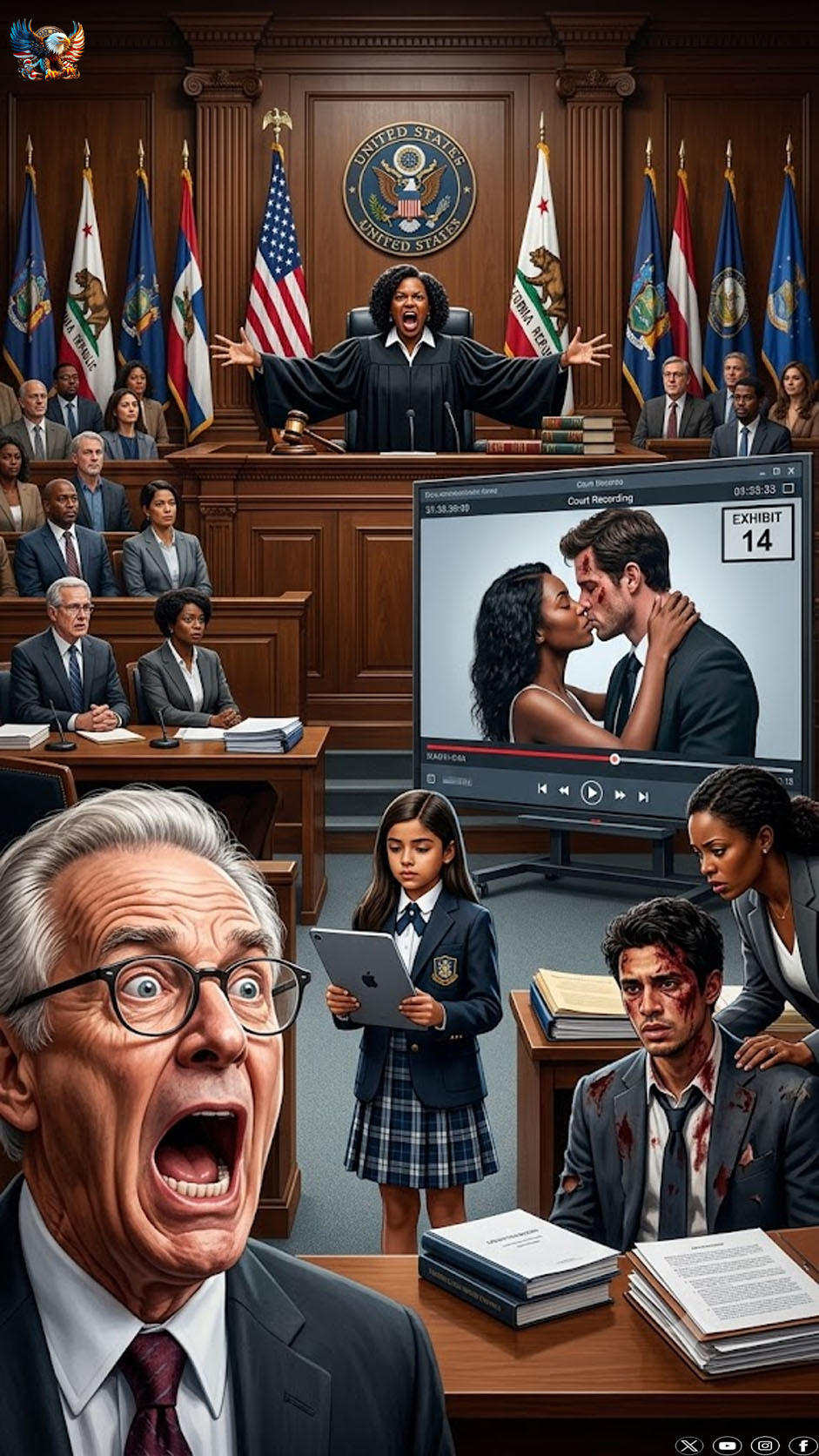 My husband files for divorce, and my 10-year old daughter asks the judge: “May I show you something that Mom doesn’t know about, Your Honor?”