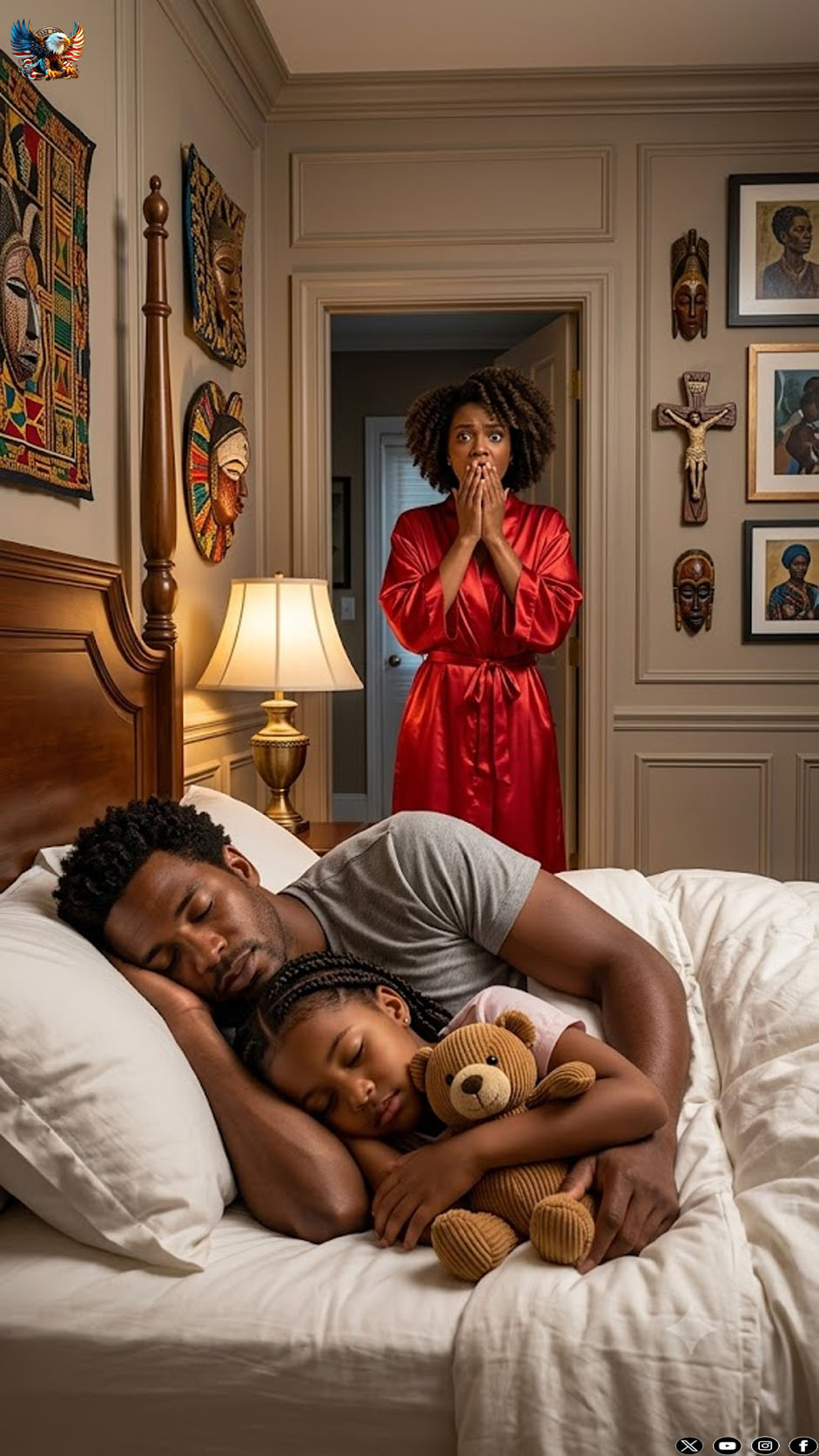 An eight-year-old girl sleeps alone, but every morning she complains that her bed feels “too cramped.” When her mother checked the CCTV around two in the morning, she sat down and silently cried…