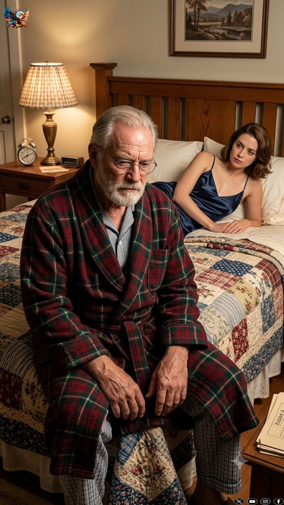 I married a wealthy old man to save my family… but on our wedding night, he didn’t touch me. He simply sat in the darkness and said: “Sleep. I want to watch.” The way he said it made my skin crawl… and by morning I realized this marriage had never been about money.