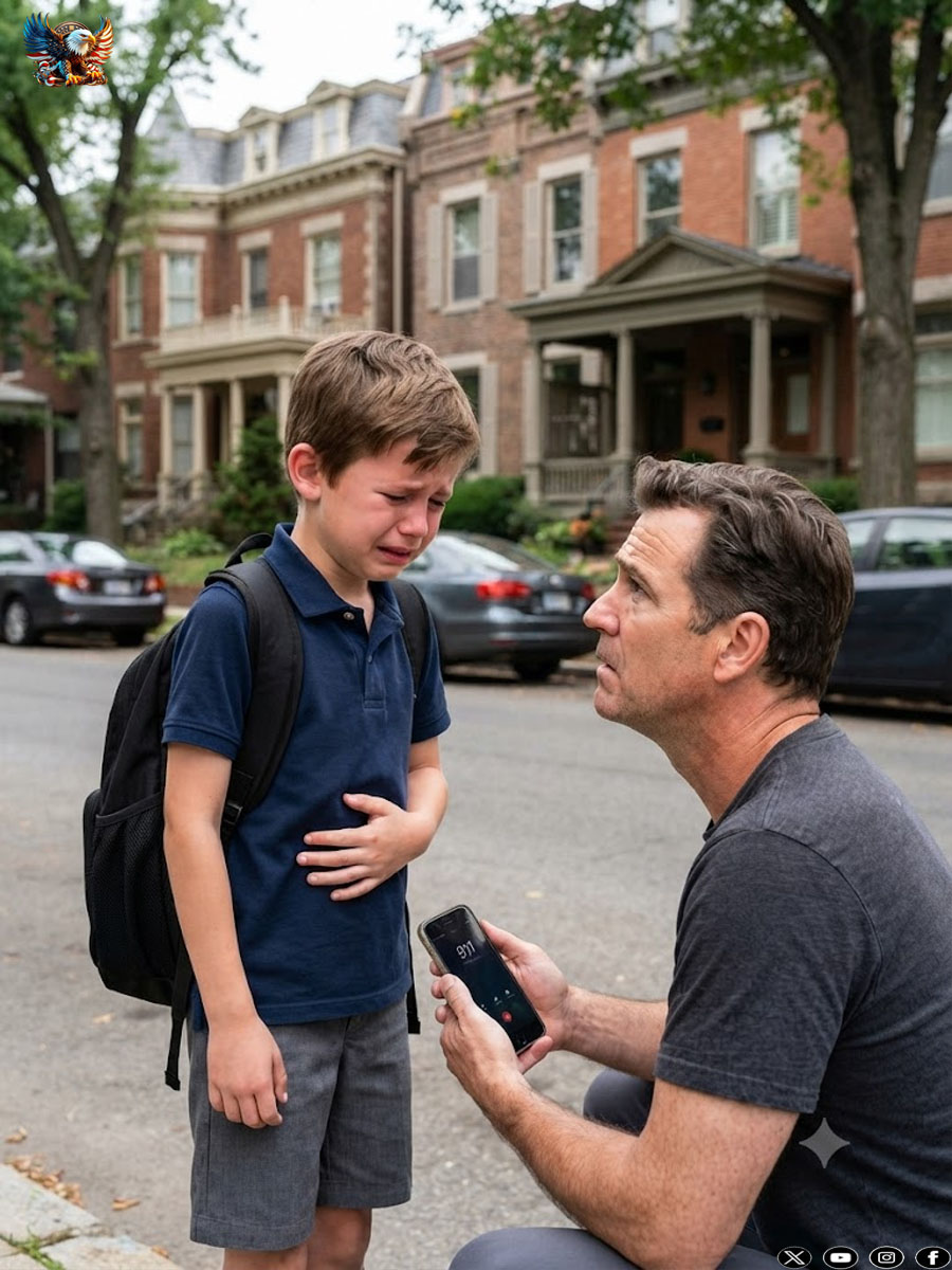 My eight-year-old son showed up at my doorstep trembling, begging, “Dad… please don’t make me sit down.” His mother dumped him off outside my apartment, rolling her eyes about his “tantrums.” But the moment I tried to check on him, I uncovered something so horrifying that I called 911 without hesitation.