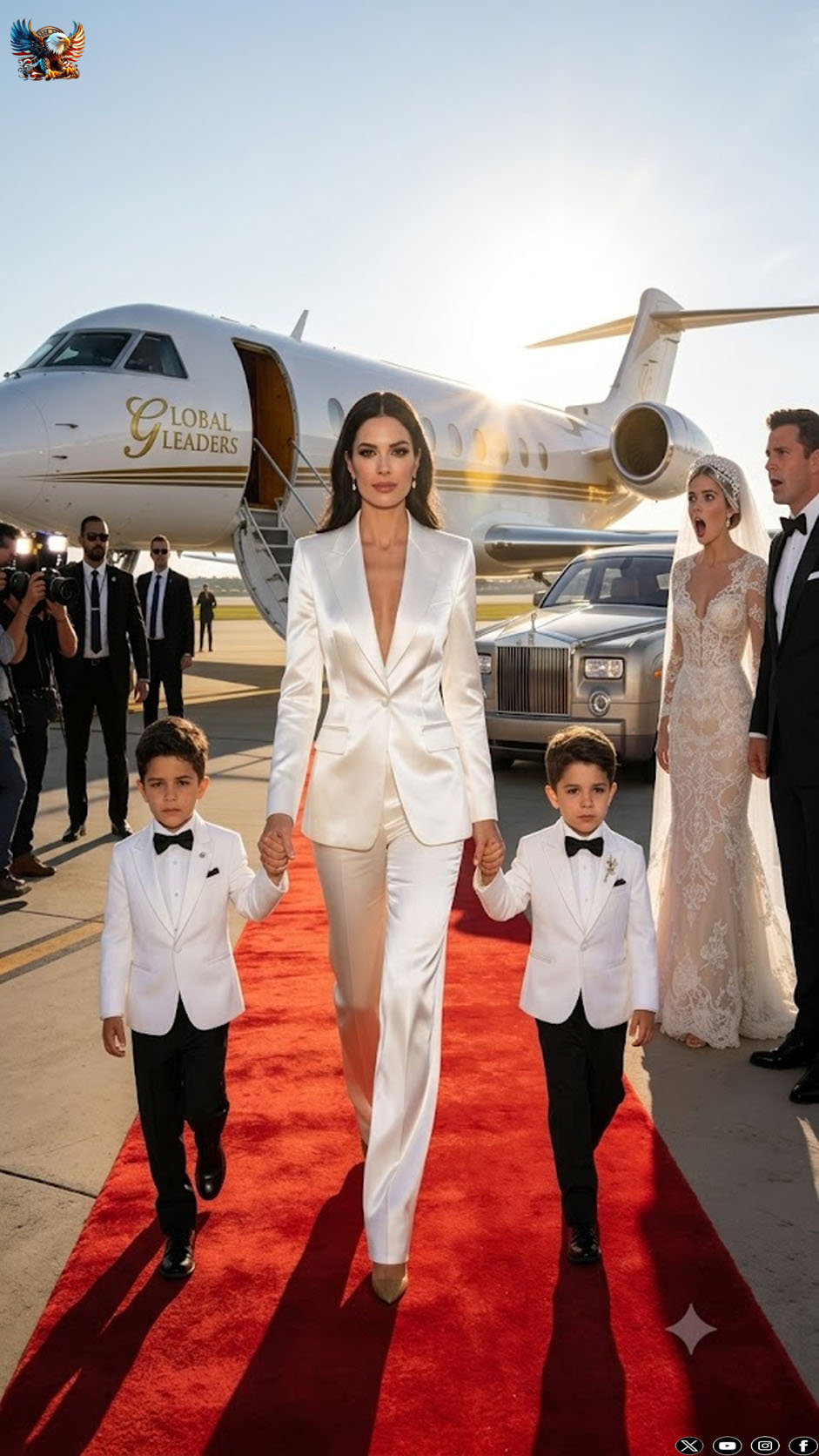 Ex-Husband Invited His “Poor” Ex-Wife to His Wedding — She Landed in a Billionaire’s Jet With His Twins and Said Three Words That Left Him Ashamed