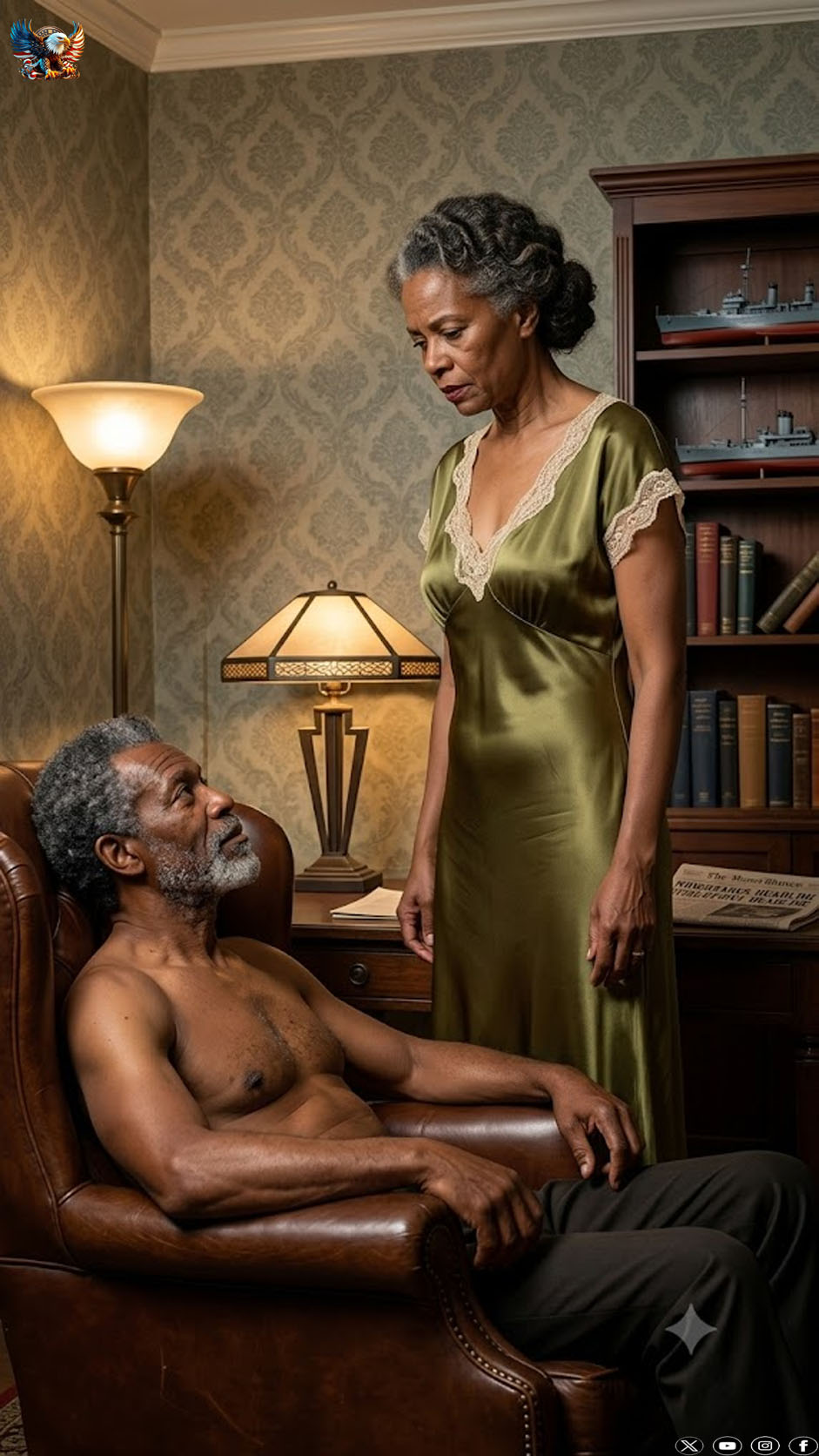 “Lift your skirt and sit here…” the master ordered. She obeyed… and felt his firmness.