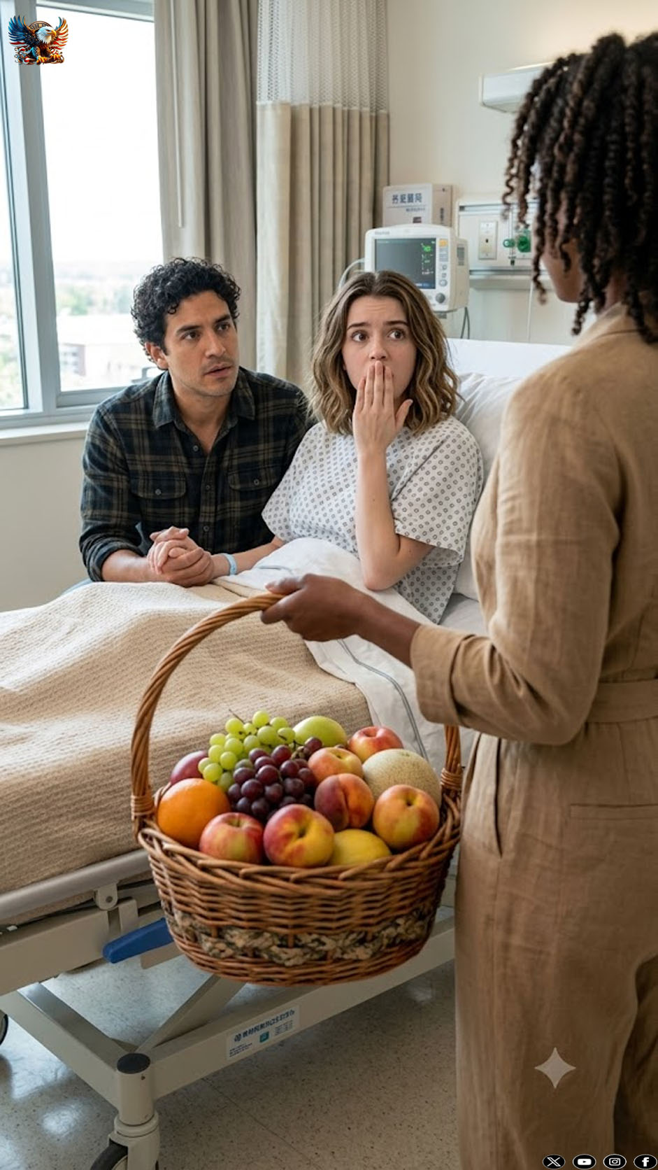 My husband said he was on a “business trip” — but when I went to the hospital to visit my sick friend, I suddenly heard his voice behind the door… and what I heard made my blood run cold.