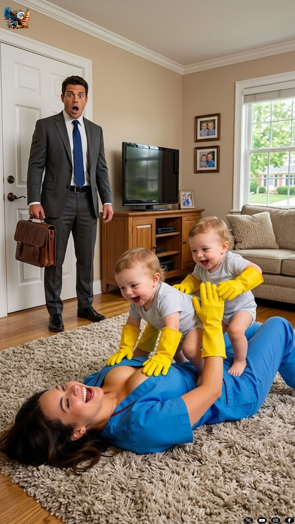 The billionaire pretended to go on a trip to catch the nanny… but what he saw upon his secret return left him speechless.