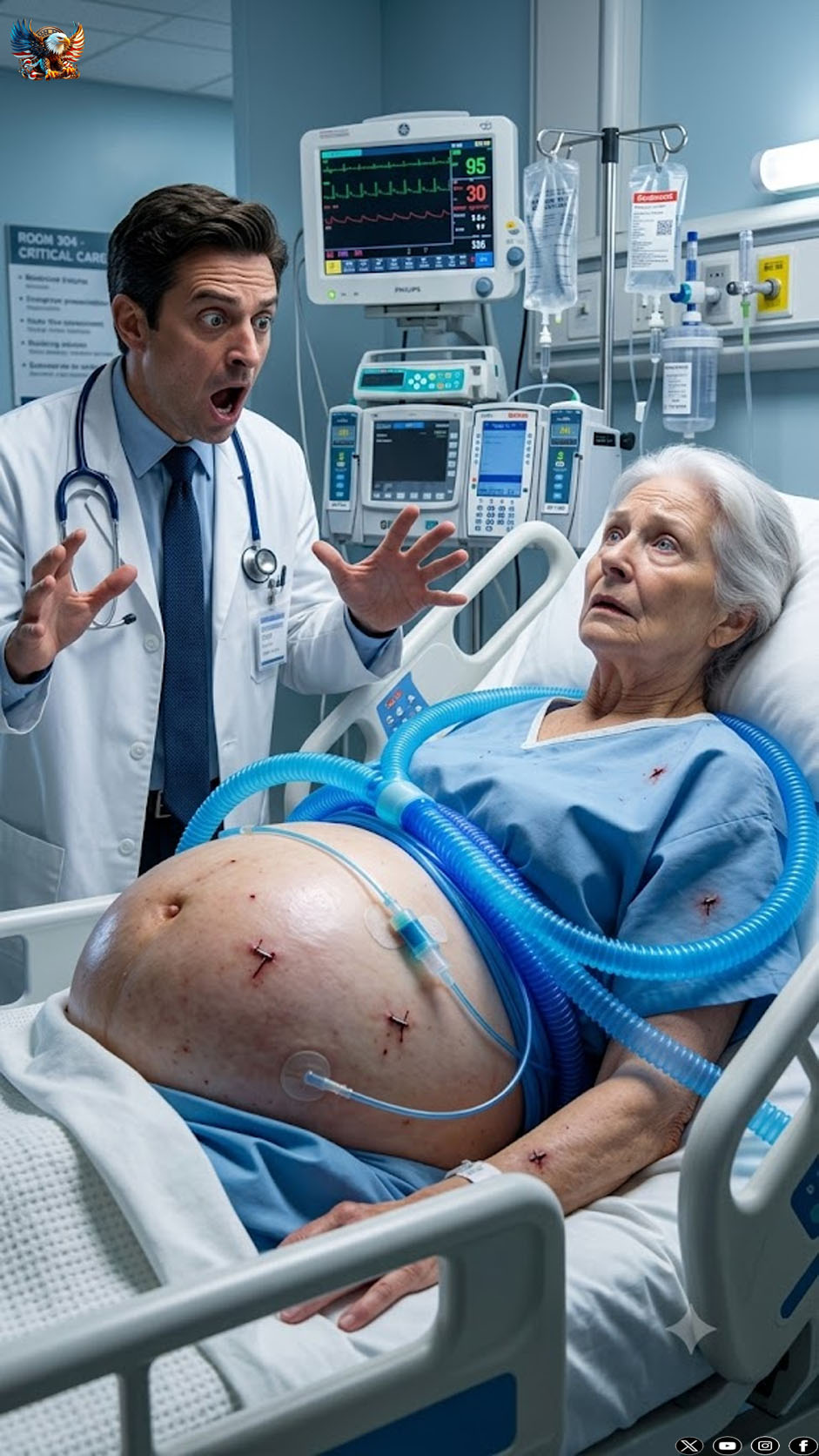 A 65-year-old woman discovered she was pregnant, but when it came time to give birth, the doctor examined her and was shocked by what he saw