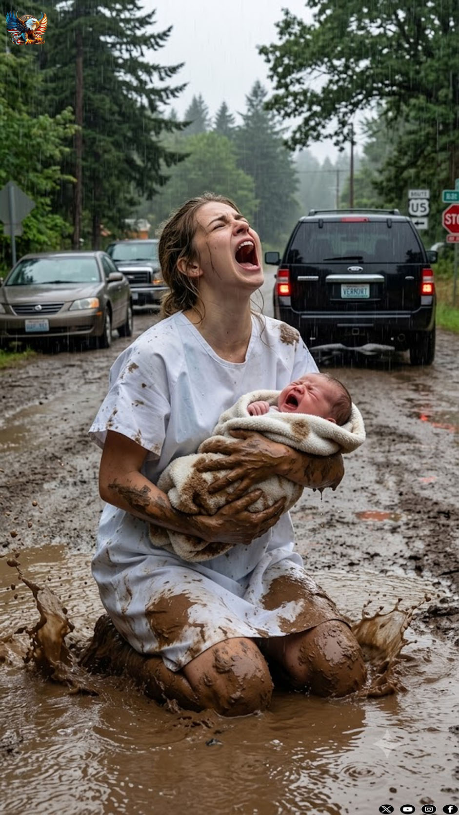 My parents abandoned me and my newborn baby, forcing us to walk 12 miles home in torrential rain after refusing to drive us from the hospital. My mother laughed and said: