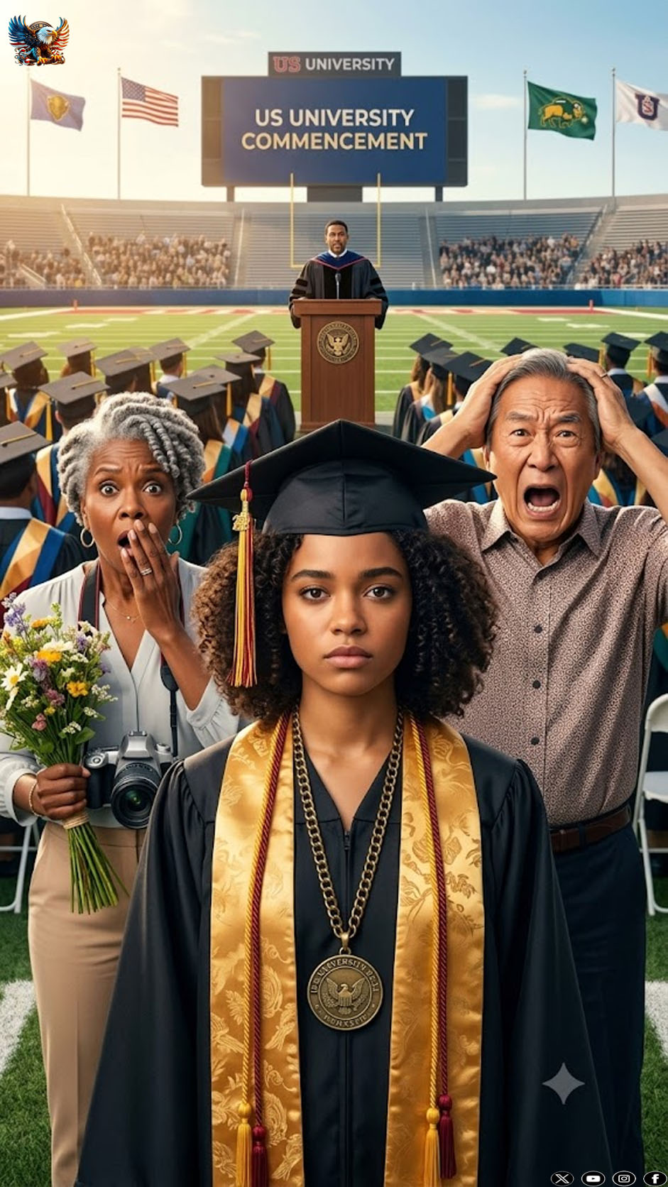They came to my twin sister’s graduation with front-row flowers and smiles… and then the Dean began to describe a valedictorian they didn’t recognize.