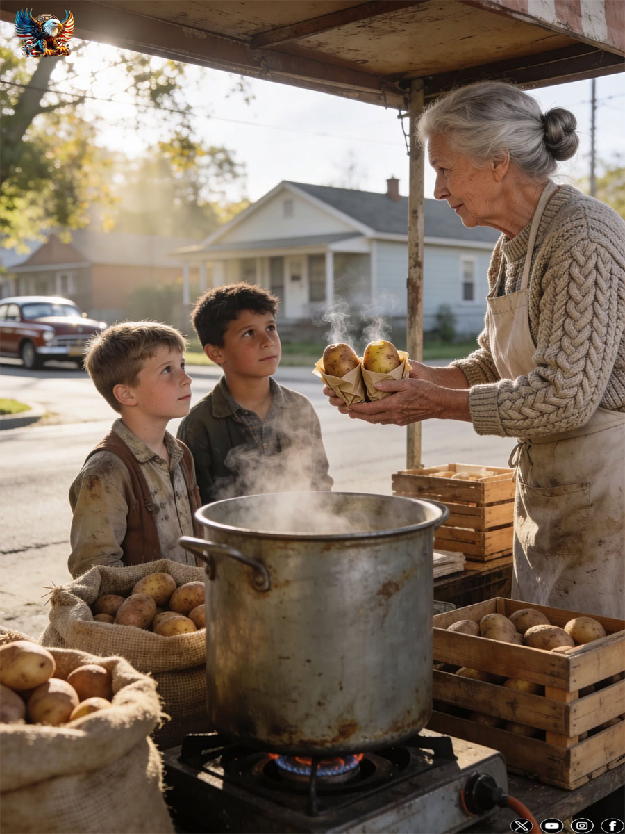 A Poor Elderly Woman Fed Two Hungry Boys for Months… Then They Vanished Without a Goodbye—Twenty Years Later, the Truth Finally Came Back to Her Door