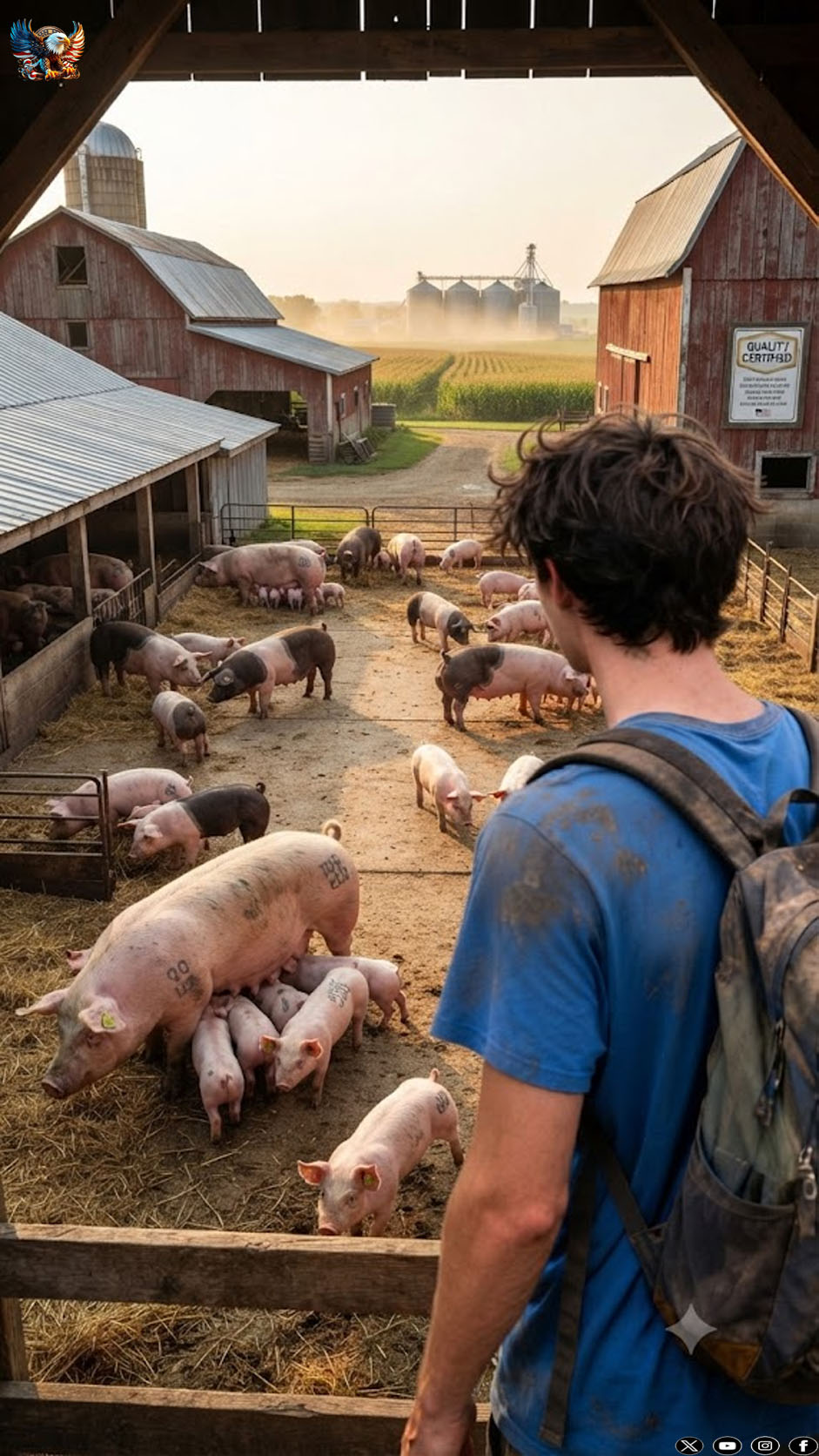 He rented a mountain to raise 30 pigs and abandoned it for 5 years. One day he returned and froze at the sight of what was there…