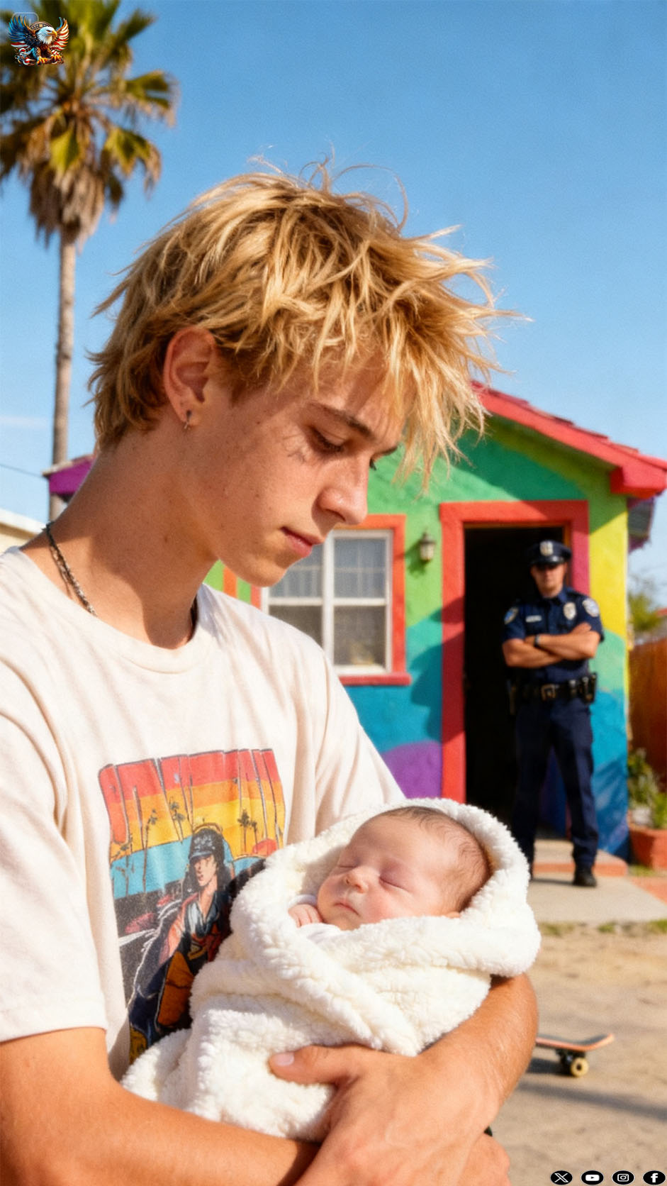 My 16-year-old punk son rescued a newborn baby from the cold; the next day, a policeman appeared at our door.