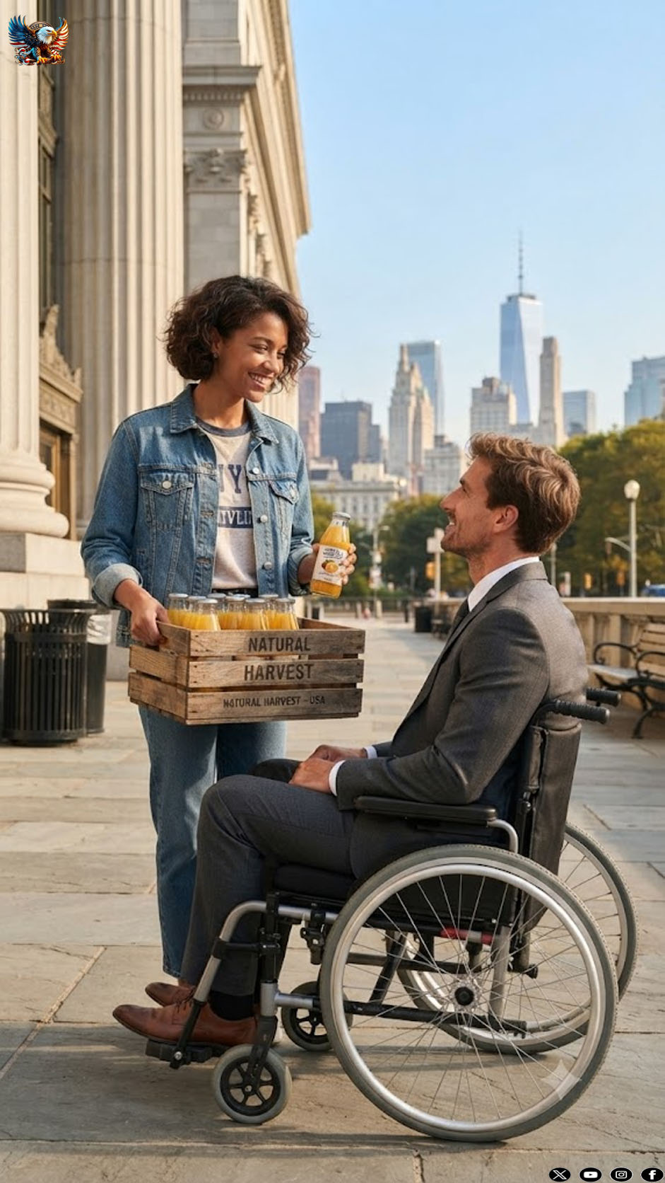 She was selling orange juice on the street until she offered it to the billionaire; he did the unthinkable.
