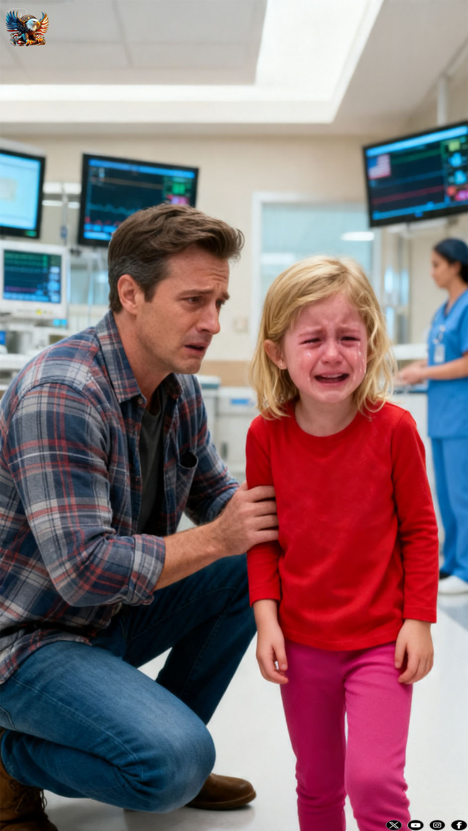 After returning from a trip with her mother, the little girl would not stop crying…