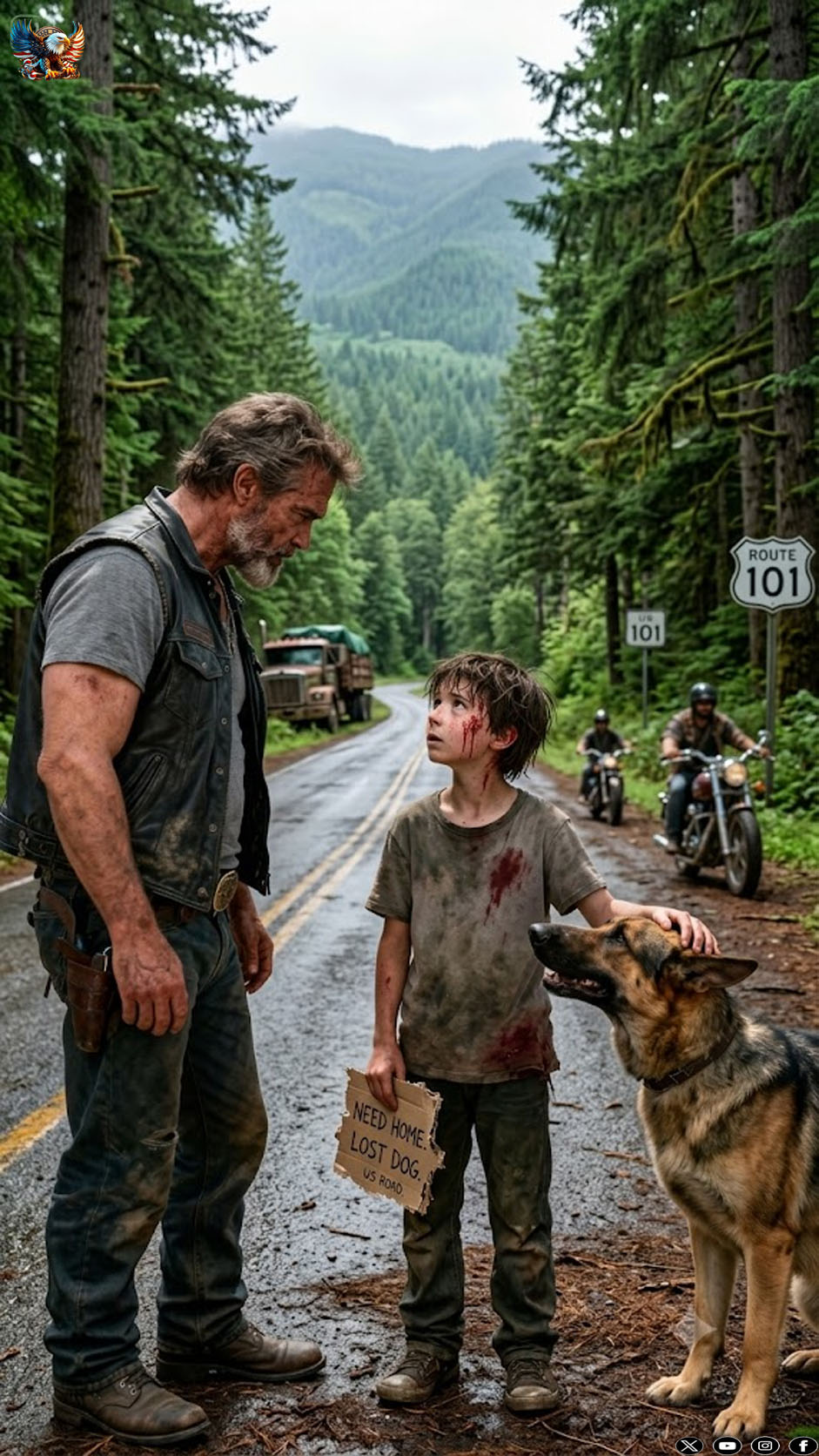 “Buy him, sir… my mom is about to die!” The roar of the motorcycles faded when