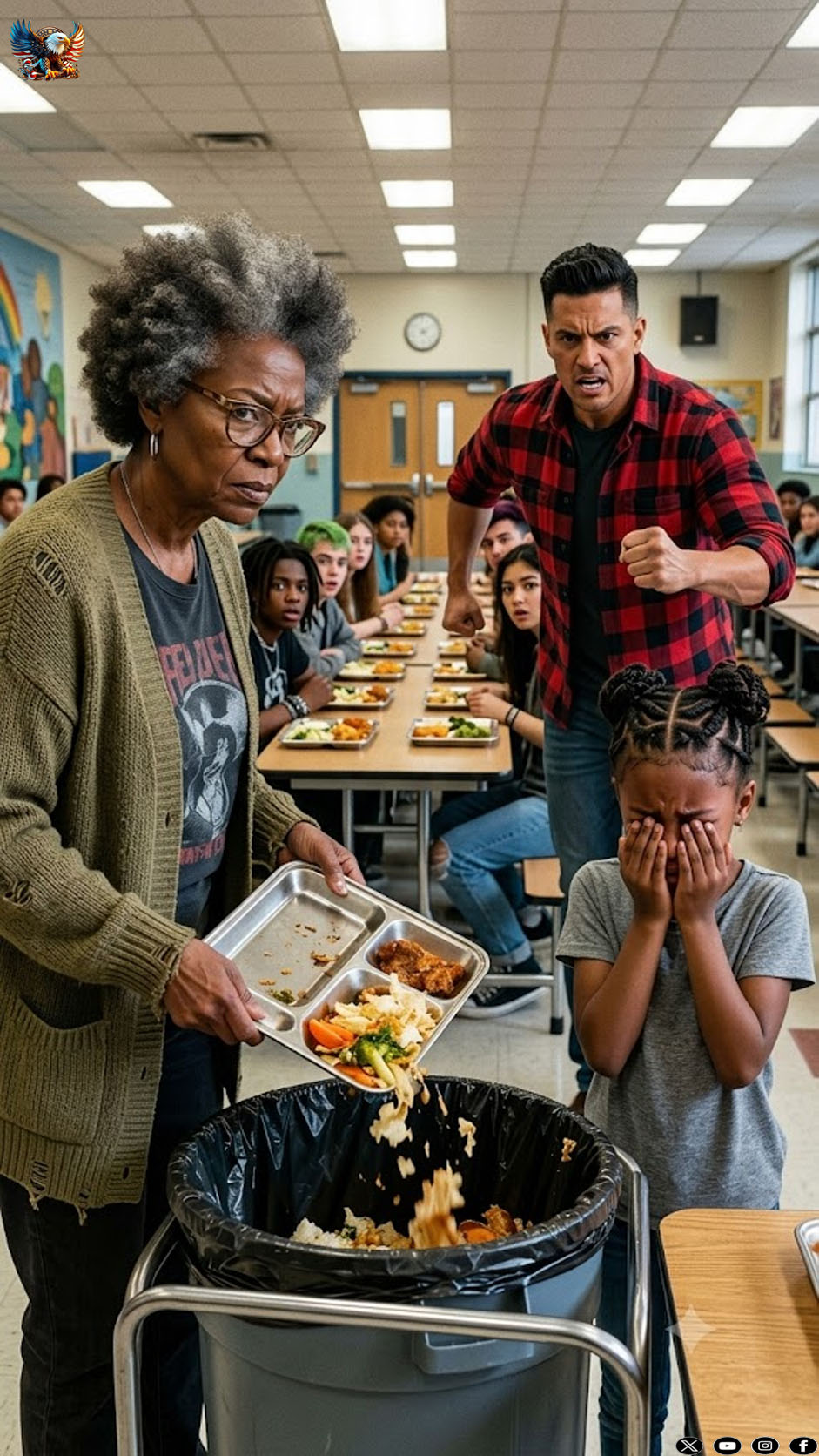 I stopped in front of my six-year-old daughter’s school to give her a surprise, but I froze when I saw her teacher throw her lunch in the trash and scream: “You don’t deserve to eat” — she had no idea who I actually was.