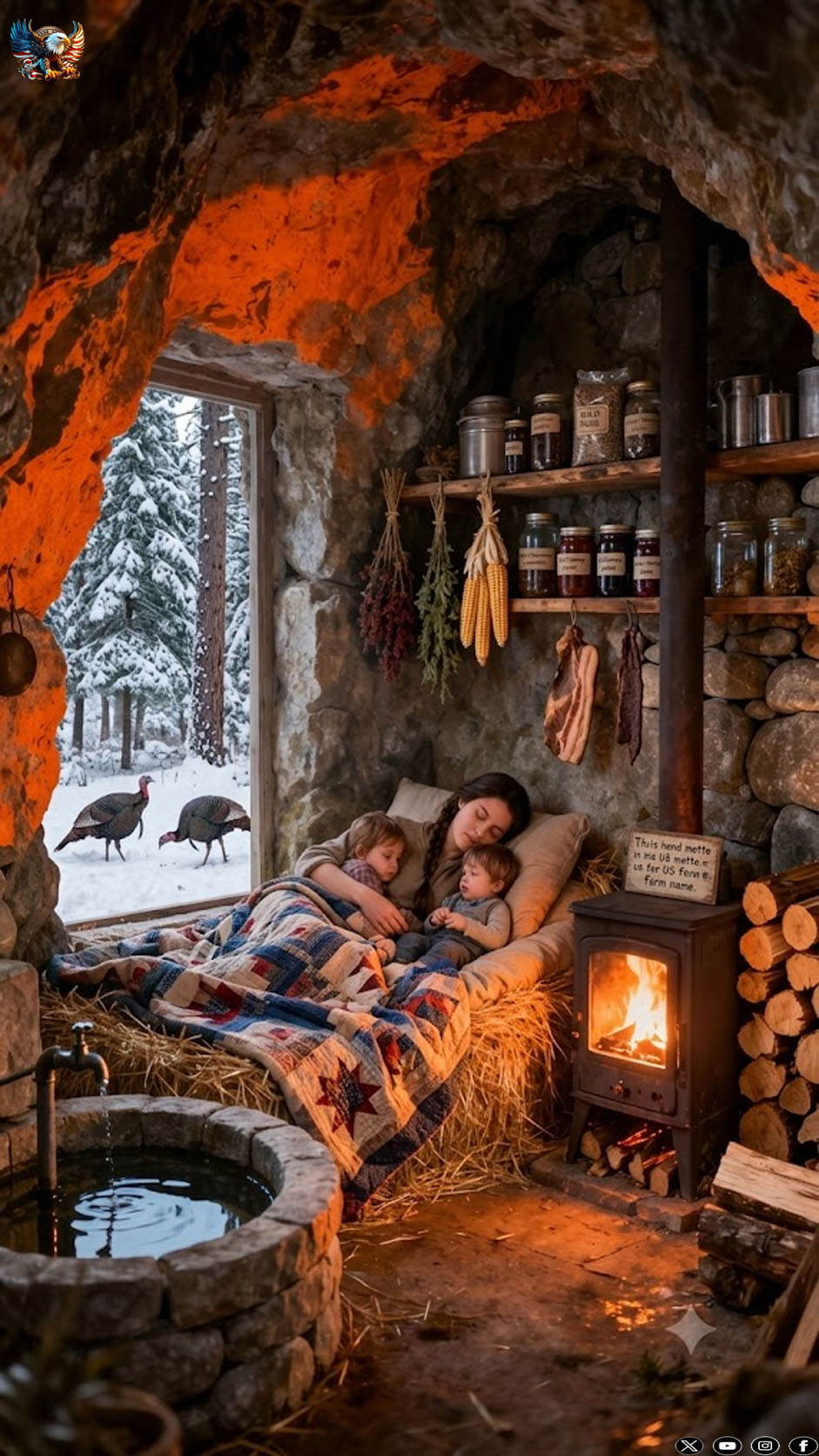A Widow And Her Children Slept In A Cave… And Woke Up To An Incredible Surprise…