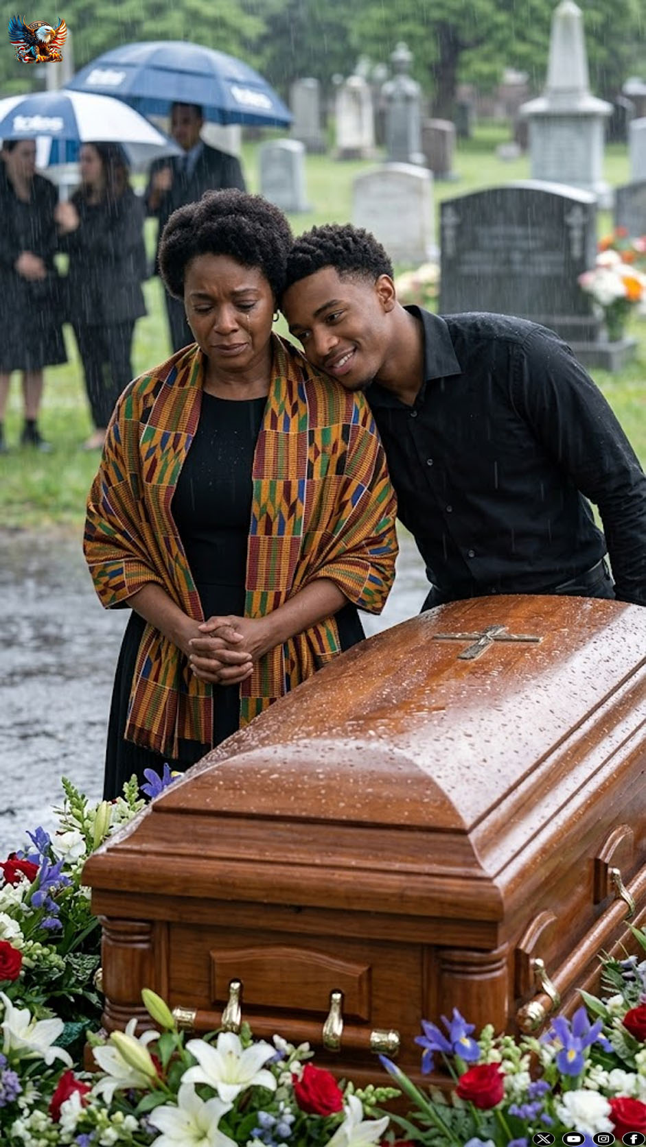 At my husband’s funeral, my son squeezed my hand and whispered: “You are no longer part of this family.”