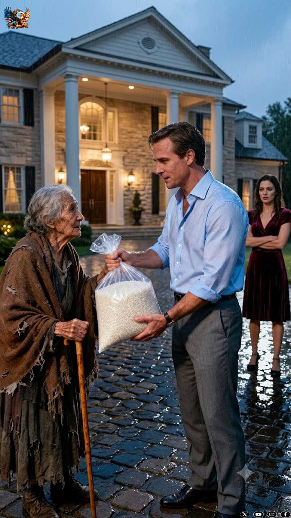 HE KICKED HER OUT INTO THE RAIN WITH A BAG OF RICE, BUT INSIDE WAS A NOTE: “FORGIVE ME, MOM, I LOVE YOU IN SECRET”