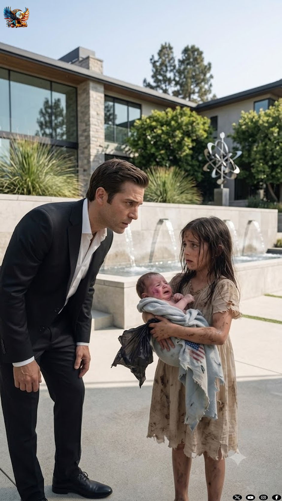 “I found your baby in the trash, sir”… but the girl also carried the blood that her family had hidden.