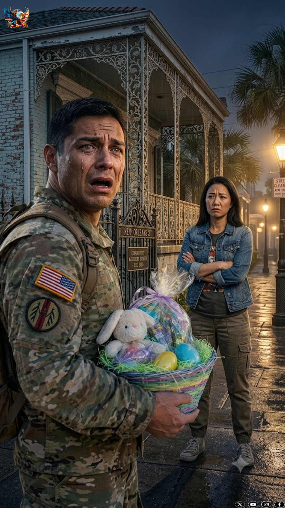 I had survived hell and finally returned home with a basket of Easter gifts in my hands, dreaming of nothing but my wife’s embrace. But the moment she saw me standing at the doorstep, her first words sent a chill down my spine…