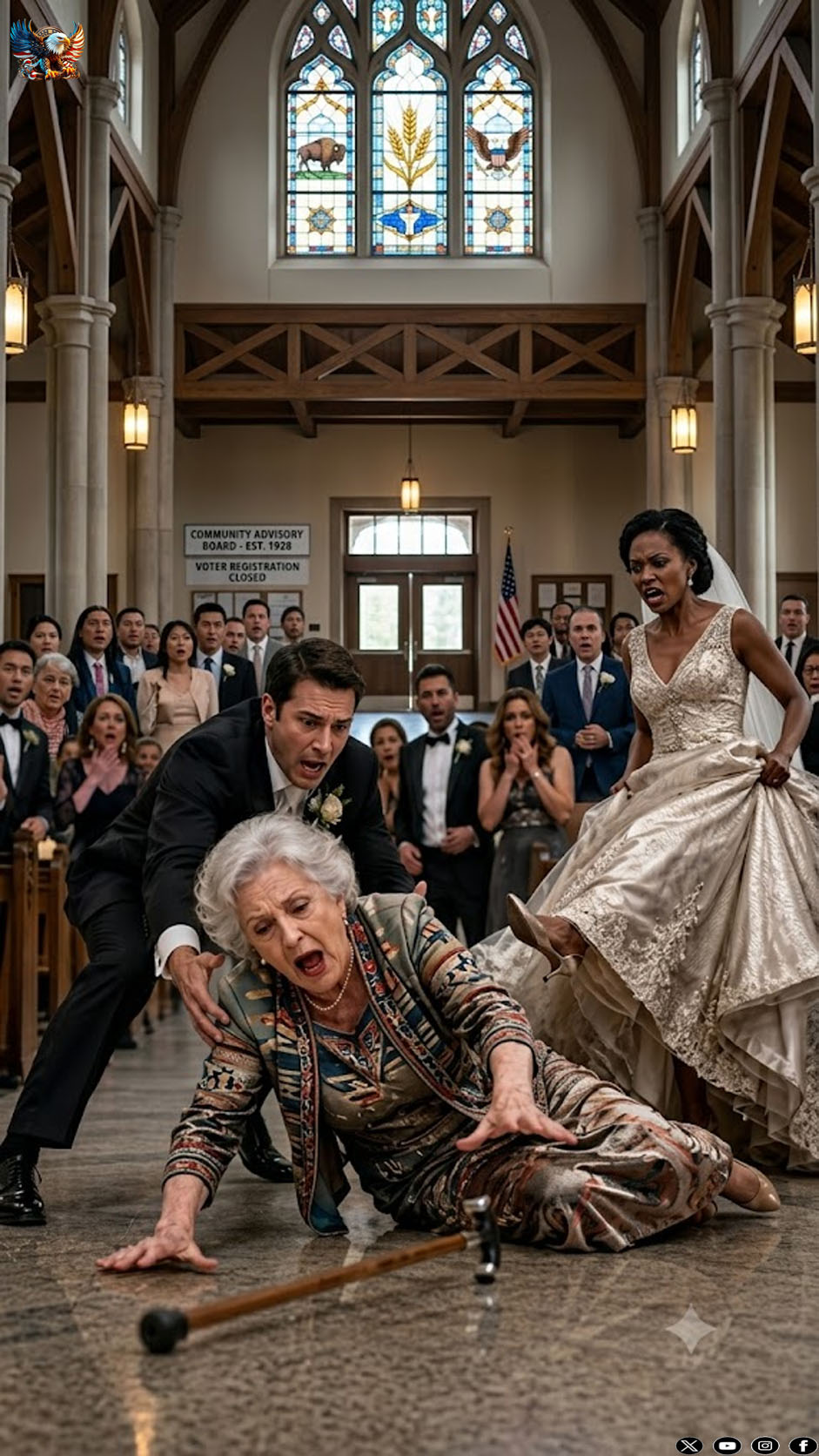 Minutes before our wedding, I saw my fiancée kick my mother’s cane away and send her crashing to the floor. I caught Mom in my arms and shouted, “Are you insane?” My bride straightened her veil and snapped, “She fell on her own. Don’t ruin my day.” I looked at the guests, then at the woman I almost married. “The wedding is canceled,” I said—and she had no idea what I planned to take from her next.