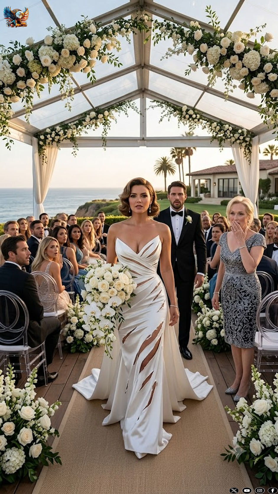 The night before my wedding, my mother-in-law sliced my $18,500 gown to pieces and texted, “Know your place.” The next morning, I walked down the aisle wearing the ruined dress, my head held high. When she smirked, I took the microphone and exposed her fraud, blackmail, and stolen money before every guest. Minutes later, police entered the chapel—while her son handed me the keys to the house she thought she owned.
